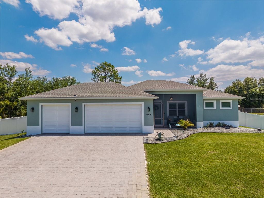 Photo of 908 Hibiscus Avenue, Lehigh Acres, FL 33972 (MLS # A4690269)