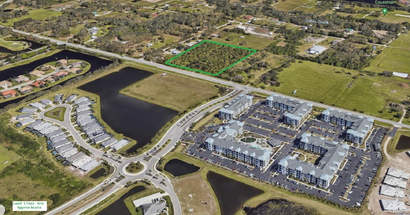 6.85 Acres on one of Manatee County's most significant arterial roads linking North County to Sarasota. Former tree farm. UF-3 Future Land Use could allow for lower intensity commercial, office or residential development. AADT: 23,500. County utilities along UMRR. Located across from entrance to Watercolor Place by Medallion Homes.