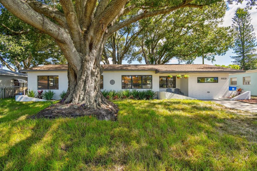 Welcome home to this beautiful and spacious 4 bedrooms 2 bath St. Pete home! If you are looking for the perfect starter or family home, look no further. This home has been TOTALLY RENOVATED by the owner and includes upgrades perfectly fit for a first time home buyer or growing family. The totally remodeled kitchen features solid wood cabinets, quartz countertops, stainless steel appliances, custom backsplash, and a designer faucet. The bathroom features the same level of upgrades including custom vanity, quartz countertops, designer tile, and new hardware. Other upgrades include NEW HVAC (2023), NEW ELECTRIC PANEL (2023), NEW WATER HEATER (2023), new luxury vinyl flooring throughout, new paint, new LED light fixtures, and MORE!! All of these amenities and upgrades are complimented by the unique curb appeal of the home which sits on a quiet street! This home has many desirable features and is a must see. Please call us to set up a showing today!