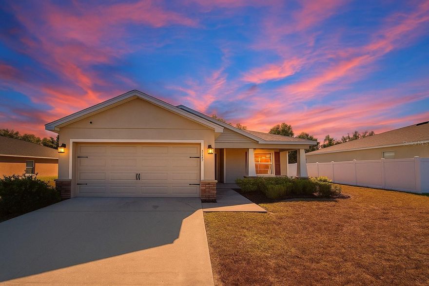 Backs to Nature & No Rear Neighbors!  Welcome to a move-in ready, 2019-built home in the sought-after Water’s Edge at the Lakes community in beautiful Lake Alfred. This open-floor plan 3 bed/2 bath home features upgraded stainless appliances, upgraded cabinetry, smart-home security, in-wall pest control, leaf water filtration and irrigation system. Just a short walk from your front door, you’ll find the expansive 112-acre Mackay Gardens & Lakeside Preserve with its nature & fitness trails, lakeside boardwalks and multi-use paths, and 1 mile from Lake Alfred's central park, with sports facilities including a football field, basketball and pickleball courts, and a softball field, new playground, swing set, restrooms and walking/running paths. Also a short distance to 3 lakes with boat launches.