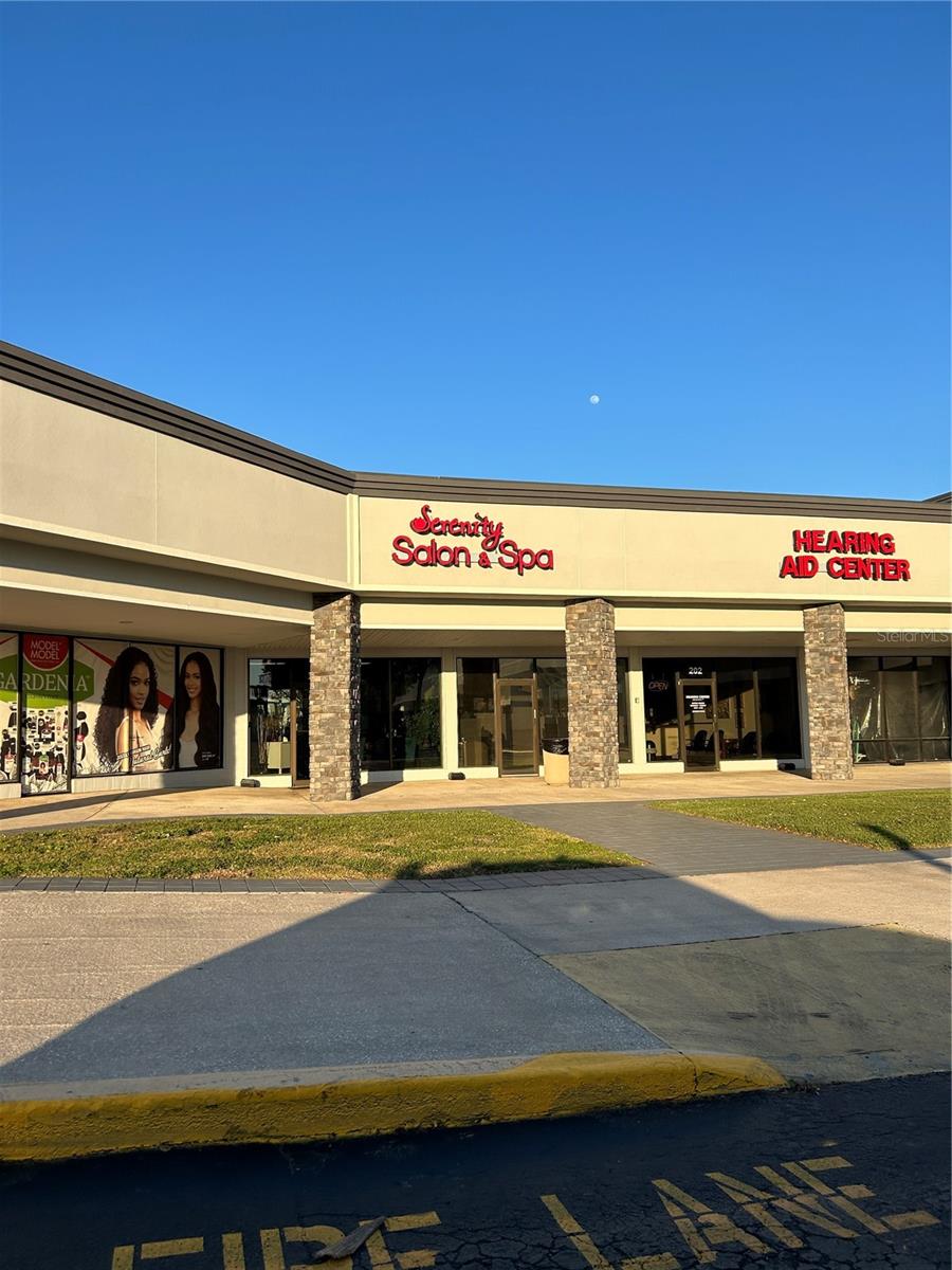 Prime Retail Space on SW College road in Ocala Florida. Ocala West is a distinguished 114,902 SF retail center prominently located in Ocala's premier retail corridor. This center is anchored by a high-traffic Hobby Lobby, the top performer in Florida, contributing to over 1.06 million annual visitors. The site has recently undergone significant renovations, including a facade upgrade and new tenant signage, enhancing its appeal and visibility.
Key features include:
- Strong tenant history with over 60% of shop space tenants in place for over 10 years.
- Proximity to major retail destinations like Paddock Mall and Gaitway Plaza, along with a dense surrounding market that includes medical facilities and educational institutions.
- Excellent accessibility, situated less than 2 miles from Interstate 75 and featuring a signalized primary entrance.
- Competitive rental terms with below-market rates and low retail vacancy in the immediate area.
- NNN charges for 2024 = $5.00/sf/yr
Ideal for retailers seeking high visibility and traffic in a thriving and well-established shopping destination.
Vacant unit 201 is former hair salon with electrical outlets/mirrors for half dozen cut stations, plus sink stubs for 3 wash sinks, 2 small private offices, rear storage room and 1 bathroom. Rate: $24/sf Base + $5.00/sf NNN = $2,175/mo plus ST