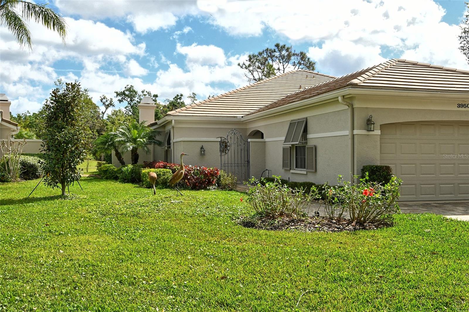 Location, location , location! THE MEADOWS Golf & Country Club - Nestled in the heart of Oakley Greene, this is a beauty. Remodeled in 2020 with so many nice features like : brand new kitchen with off white cabinets, granite counters and backsplash, all SS appliances, porcelain floor tile t/out, freshly painted t/out including all crown molding and trim, all high impact windows with unobstructed views of the golf course(except door from kitchen patio), plantation shutters in the 2 bedrooms and dining room, roll down shades on all lanai windows, sliding door and owners bedroom, remodeled bathrooms, whole house re-piped in 2022, ss stackable washer and dryer, all closets with organizers, 5 ceiling fans, freshly painted garage and garage floor, water heater 2020. The lanai floor was also leveled with the rest of the house, so no step down. All ductwork was cleaned in March 2025. The fireplace surround brings the beauty of the kitchen granite into your living room. All these and on a golf course with views of the lake in the desirable Meadows community. Community has 2 pools. Centrally located in North Sarasota, 6 miles away from the Lido beach, 10 min away from the the beautiful UTC with the mall, shopping and many restaurants, 20 min from SRQ Airport. THE MEADOWS is one of the most desired community in Sarasota and offers 14 miles of walking trails, 3 golf courses, over 80 lakes, dog parks, full gym, pickle ball courts, lap pool, etc. VEHICLE RESTRICTIONS NO COMMERICIAL VEHICLES, MOTOR CYCLES. House is ready for you ! Come fall in love! For Lease or Sale - which ever comes first!