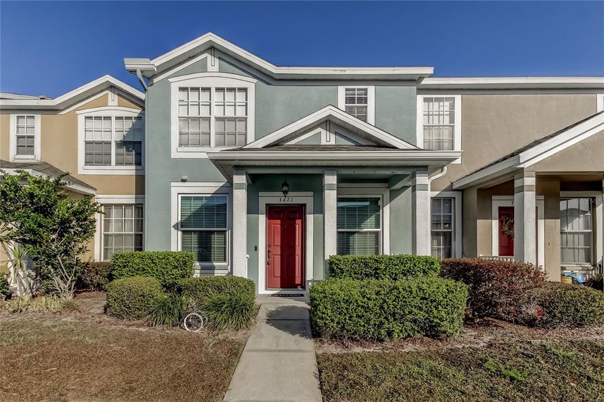 Welcome to this spacious 3-bedroom, 3-bath townhome available for rent with immediate occupancy in the desirable gated community of Santa Fe at Stagecoach. One of the larger floorplans in the community, this well-maintained home offers a functional layout with a bright living and dining room combination that flows into the open kitchen and family room at the rear of the home. The kitchen features granite countertops, a breakfast bar, and ample cabinetry. Sliding glass doors from the family room lead to a covered and screened lanai overlooking the fenced backyard, providing a private outdoor space. A full bedroom and bathroom on the first floor offer flexibility for guests, a home office, or additional living space. Upstairs you’ll find the laundry closet, along with the primary suite featuring a walk-in closet and private bathroom, while the second upstairs bedroom also includes its own private bath for added privacy. Updates include tile flooring, carpeting, granite countertops, updated HVAC system, PGT impact windows on the first floor, a water softener, and a recently installed roof. The association includes water, sewer, community pool access, gated entry, and front yard maintenance, while the tenant is responsible for maintaining the fenced backyard, internet/cable, and electricity. A washer and dryer are included for tenant use; however, if they become inoperable they will not be repaired or replaced by the owner. Conveniently located near major highways, Tampa Premium Outlets, shopping, dining, and the continued growth throughout the Wesley Chapel area, this move-in ready home offers comfort, convenience, and a great location.