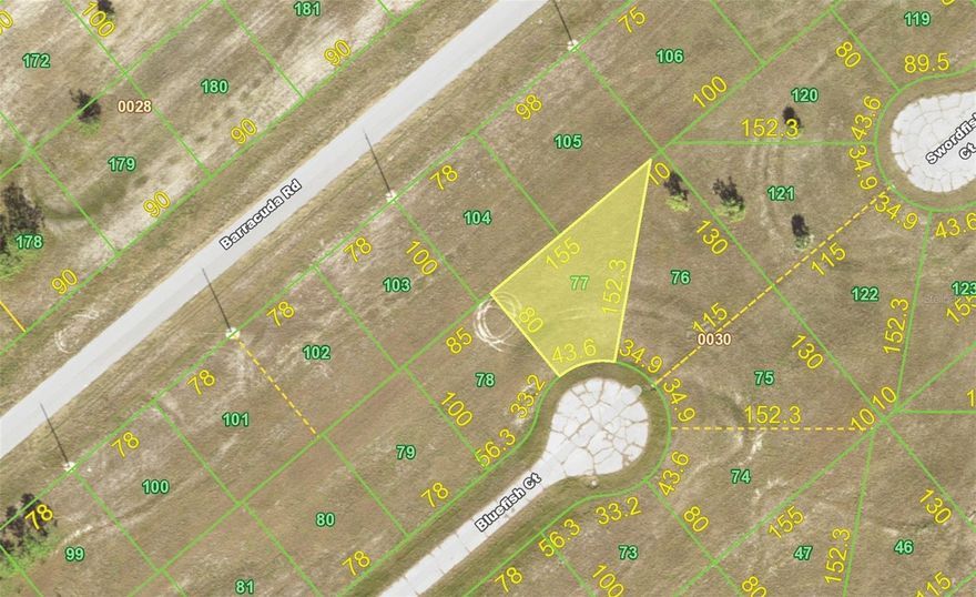 Nice building Cul de sac oversized lot in up and going Rotonda Villas community. Public water and sewer. Lot is cleared with no trees or shrubs.. Quiet location with no CDD and low HOA fees. 15 minutes to Boca Grande. Local Publix and Home Depot are under 8 miles. Invest today, while prices remail low.