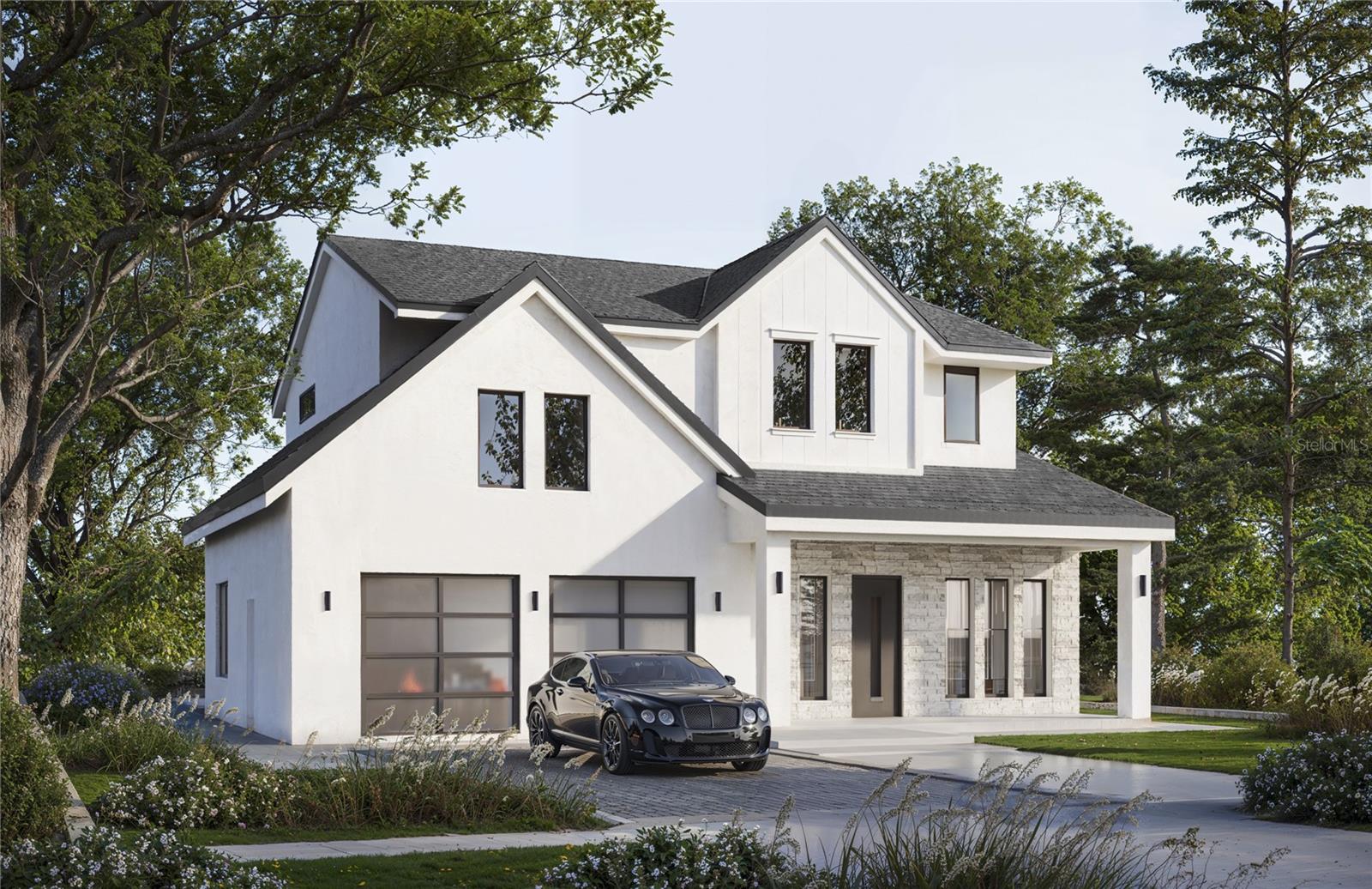 Under contract-accepting backup offers. Under Construction. Modern elegance and timeless sophistication define 1682 Arbor Park Dr, a meticulously crafted new construction home in the heart of Winter Park, FL. Spanning 2,950 square feet, this 4-bedroom, 3.5-bathroom residence also features a dedicated office and a conditioned attic that can be used as a fifth bedroom, offering flexible living space to accommodate a variety of needs.
The gourmet kitchen is a standout feature, boasting Thermador appliances, custom cabinetry, and an expansive island, making it ideal for both daily use and entertaining. Included appliances are a 36” gas range, microwave drawer, 36” refrigerator, and dishwasher. Flowing effortlessly into the living and dining areas, the home is bathed in natural light, enhancing its modern yet warm aesthetic.
The primary suite, located on the second floor, offers a spa-like retreat with dual vanities, a soaking tub, and a walk-in shower. Also on the second floor are bedrooms three, four, and a conditioned attic space, which serves as an optional fifth bedroom. The first floor includes bedroom two and a dedicated office, offering privacy and convenience.
The outdoor living spaces have been thoughtfully curated to provide the ultimate in relaxation and entertainment, featuring a private pool surrounded by lush, manicured landscaping. A separate, elegantly appointed pool cabana further enhances the home’s allure, creating an idyllic space for leisure or hosting guests in style.
Located just moments from Park Avenue, this home offers unrivaled access to Winter Park’s finest boutique shopping, gourmet dining, and the vibrant lifestyle for which the area is known. Utilities include electricity, water, sewer, and gas connection.
1682 Arbor Park Dr is a rare opportunity to experience the pinnacle of luxury living, where modern sophistication and timeless charm come together to create an exceptional residence.
Please note: Images shown are renderings and are for illustrative purposes only. Final construction details, finishes, and features may vary.