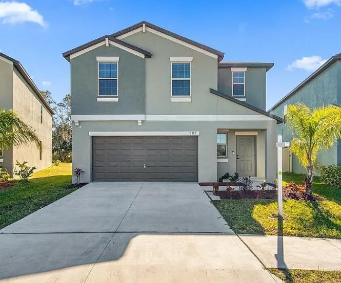 Welcome to 5157 White Chicory Dr., a beautiful rental home located in the highly desirable Apollo Beach, FL community of Lynwood. This spacious 4-bedroom, 2.5 bathroom home offers an open-concept design, perfect for both relaxation and entertaining. As you step inside, you'll be greeted by high ceilings, abundant natural light, and tile flooring throughout the main living areas. The gourmet kitchen features granite countertops, stainless steel appliances, a large center island, and plenty of cabinet space. The adjoining living and dining areas provide a seamless flow, ideal for hosting gatherings. The master suite is a private retreat with a large walk-in closet and an en-suite bathroom boasting dual vanities and walk-in shower. Three additional spacious bedrooms provide plenty of room for family or guests. Outside, enjoy the Florida lifestyle with no rear neighbors, offering extra privacy and tranquility. The home also includes a 2-car garage and energy-efficient features for added convenience. Located in the vibrant Lynwood community, residents have access to top-tier amenities, including pools, fitness centers, playgrounds, walking trails, and a clubhouse. You'll also be close to schools, shopping, dining, and the beautiful Apollo Beach Preserve. Don't miss the opportunity to call this beautiful property your next home. Property is located in an HOA Community. All residents are enrolled in the Resident Benefits Bundle (RBB) for $47.00/mo (not included in rental rate) which includes HVAC air filter delivery (for applicable properties), credit building to help boost your credit score with timely rent payments, liability insurance, identify theft protection, move-in concierge service making utility connection and home service set up a breeze during your move-in, pest control including (Bed bugs, fleas, ticks, mites, weevils, and cockroaches). More details upon application.