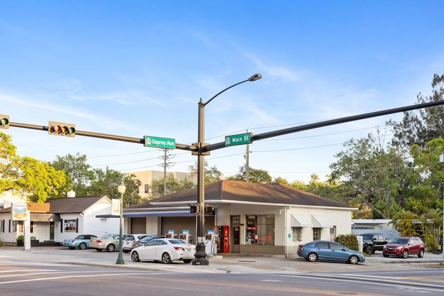 Rarely available Corner lot at Main Street and Osprey Avenue in downtown Sarasota ready for redevelopment. Sarasota's downtown core is experiencing many redevelopment projects, this could be the next great opportunity!
This 8600 SF lot has DTC, downtown core zoning which allows for many mixed use, residential, multifamily and non residential uses, including restaurants, retail, offices, entertainment facilities and hotels, just to name a few.
Residential development allows for a maximum height of 10 stories and 50 dwelling units per acre.

Redevelopment Opportunity - Heart of Downtown Sarasota
Corner Lot - Osprey Avenue and Main Street
DTC - Zoning