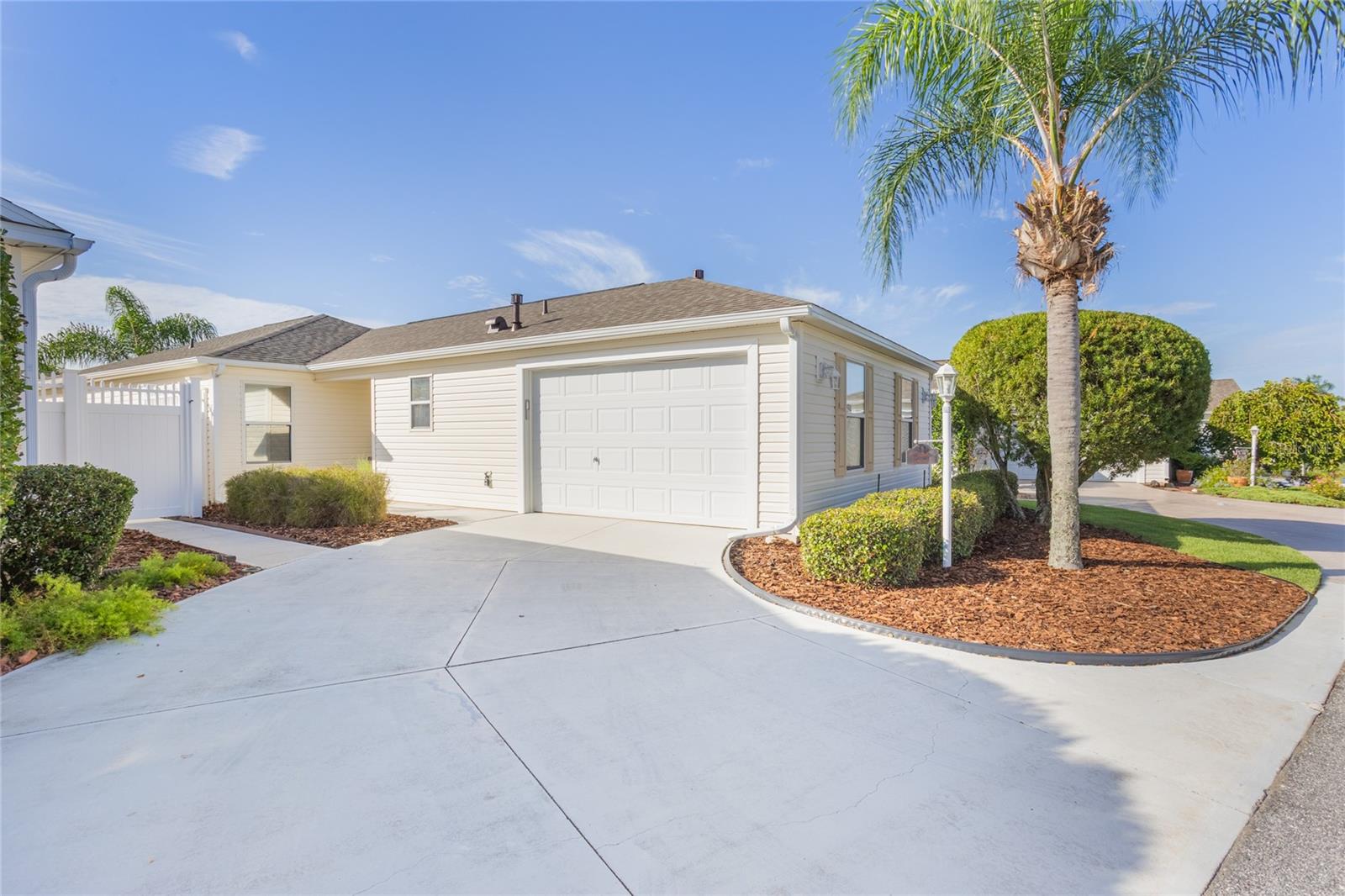 A Private & Peaceful TURNKEY BONITA Courtyard Villa in the heart of The Villages. This home is located in the Village of Amelia that has hilly topography making it unique in a mostly flat retirement community.*Frame &Vinyl construction, *New roof July 2025, Low E windows and sliders, *Volume ceilings in Living, Dining room & Kitchen, *Maple Cabinets,*3 bed, 2 bath,
*1 & 1/2 car garage, *Dining/Great Room/Kitchen combo, * close to a pool and mailing station, *A plethora of shopping & recreational activities at your disposal. It would behoove you to view this home as a permanent home or a Winter Retreat.
Rent it out if you are not quite ready. ** Start living the DREAM right here in Paradise.