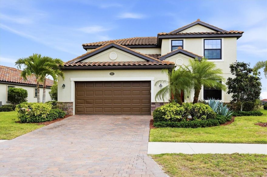 Welcome to this spacious and beautifully appointed two-story home located in the highly sought-after Gran Paradiso community in Venice! Offering over 2,600 square feet of living space, this impressive residence features 4 bedrooms, 3 full bathrooms, and a dedicated office—perfect for working from home or accommodating guests.
Designed for both comfort and peace of mind, the home is equipped with hurricane impact windows throughout. Step outside to your custom-designed pool, uniquely crafted with shallow lounging areas on both ends and a deep center—ideal for relaxing, entertaining, and enjoying the Florida lifestyle. From your own backyard oasis, take in stunning pond views both in the front and rear of the home—an exceptional and rare feature that provides tranquil water vistas from multiple angles. The home’s positioning also allows you to enjoy both morning and afternoon sun, as well as front-row views of Wellen Park’s Fourth of July fireworks right from your pool.
Located just approximately 2 miles from Downtown Wellen Park, you’ll enjoy convenient access to dining, shopping, entertainment, and community events. Living in Gran Paradiso means access to resort-style amenities including a luxurious clubhouse, fitness center, resort pool, spa, tennis and pickleball courts, and a vibrant social calendar—all within a beautifully maintained, gated community with scenic walking paths and lush landscaping.
This home offers the perfect blend of space, location, and lifestyle—don’t miss the opportunity to make it yours!