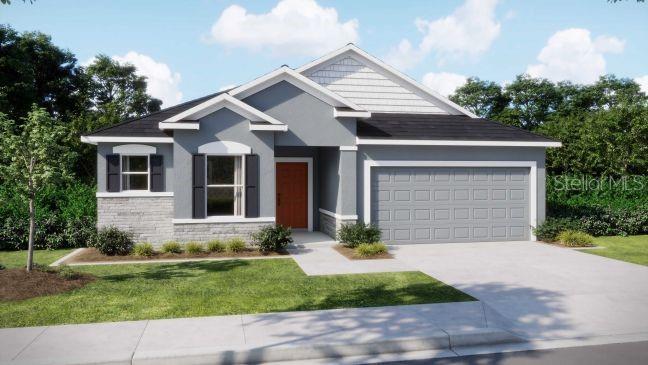 Pre-Construction. To be built. Step Into Elegant Comfort at The Drexel in Enclave at Seminole Palms
Just 10 minutes from the beaches of Flagler, The Drexel offers an elevated blend of design, comfort, and everyday convenience in the resort-style community of Enclave at Seminole Palms—where luxury meets lifestyle.
This thoughtfully designed home welcomes you with 9'4" ceilings, deluxe interior trim package, and ceramic tile flooring throughout, creating a bright, modern interior with timeless appeal. Enter through the 8' full-lite front door and flow into an open-concept layout that connects the expansive great room to the heart of the home—an upgraded kitchen featuring granite countertops, modern appliances, upgraded cabinetry, and a large island with built-in shelves and eating bar. A sunlit breakfast nook with an additional window offers the perfect corner for casual dining.
Enhanced by flush mount LED lighting, the great room and primary bedroom are bathed in a soft, welcoming glow—adding both warmth and elegance to these essential living spaces.
The private owner’s suite is a true retreat, complete with a generous walk-in closet and a spa-inspired en-suite bath featuring dual vanities and a beautifully tiled walk-in shower. Two secondary bedrooms are tucked away for privacy and share a well-appointed full bath.
A laundry/mudroom just off the 2-car garage adds everyday convenience, while smart features like a Ring Video Doorbell, Smart Thermostat, Keyless Entry Smart Door Lock, and Deako switches deliver comfort and connectivity throughout the home.
Upgrades continue outdoors with architectural shingles, hurricane shutters, a paver driveway, irrigation system, and sidewalk-lined streets that encourage evening strolls and neighborly connection.
Enjoy access to resort-style amenities, including a clubhouse, fitness room, pool with sundeck, covered patio and pavilion, playground, and a dog park.
Backed by a full builder warranty, The Drexel is more than a home—it’s your gateway to the Florida lifestyle.
Schedule your private showing today.