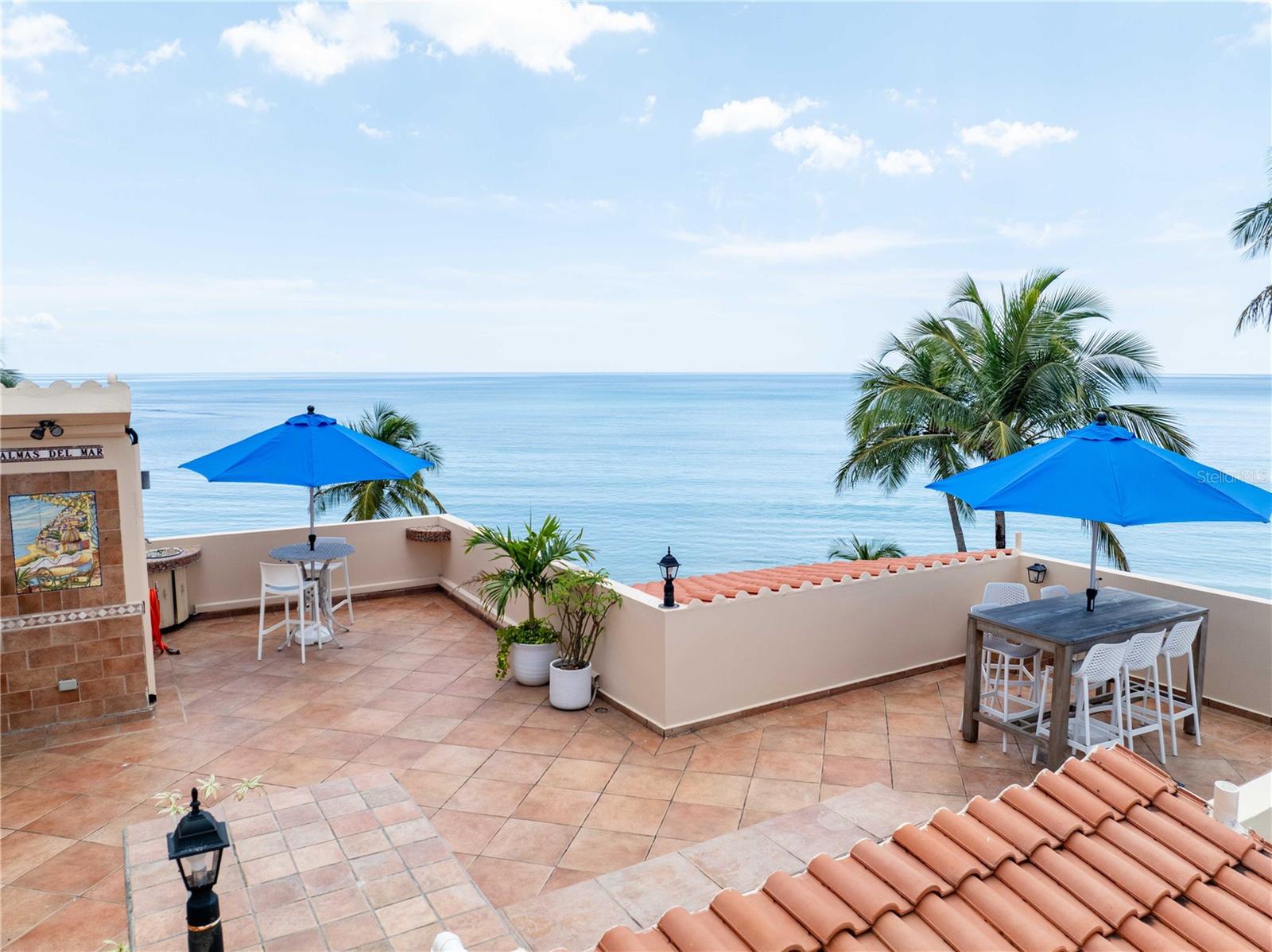 Welcome to coastal living in the beachfront community of Crescent Beach, Palmas del Mar! This beautifully maintained 3-bedroom, 3-bathroom two-story condo offers the perfect blend of comfort, privacy, and resort-style amenities—all just steps from the sand.
Conveniently located with elevator access, this spacious residence places all three bedrooms and bathrooms on a single level, making daily living easy and accessible. Enjoy an open floor plan, a large balcony with ocean breezes, and an abundance of natural light throughout.
Take the elevator or interior staircase to your private rooftop terrace, ideal for entertaining, relaxing, or simply enjoying the breathtaking views of the Caribbean skies.
This property includes an assigned covered parking space with an electric car charger, a valuable addition for eco-conscious living.
Community amenities include:
Three swimming pools (2 adult pools + 1 kiddie pool)
Gated access with 24/7 security guard
Direct beach access
Lush landscaping and walking paths
Palmas HOA: $1,300/year
Crescent Beach HOA: $654/month
Insurance: $4,382/year
Whether you're looking for a full-time residence, a vacation getaway, or a short-term rental opportunity, this turn-key condo is ready to deliver the Palmas lifestyle.
Schedule your showing today and make beachside luxury your everyday reality!