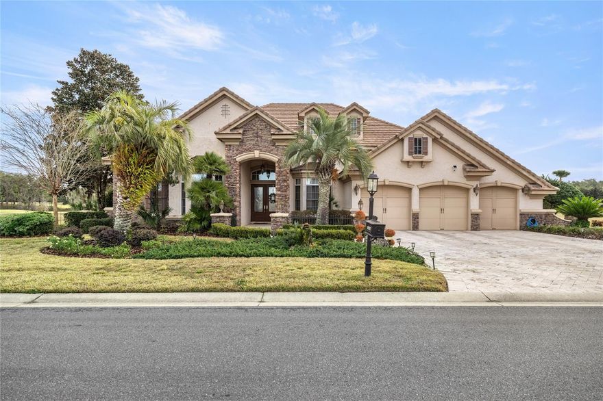 Discover this stunning luxury pool home in the gated golf community of Juliette Falls. The gourmet kitchen is a chef’s dream, featuring top-of-the-line Viking appliances with a gas stove, a wet bar complete with a wine cooler and ice maker, a spacious walk-in pantry, and elegant custom cabinetry. A large center island provides ample prep space, while the breakfast nook offers a bright, casual dining spot with scenic views. For formal gatherings, the separate dining room sets the perfect ambiance. The home boasts both a family room and a formal living room, with the living room featuring a cozy fireplace and stunning views of the infinity pool and golf course. Step outside to your private screen-enclosed, heated saltwater infinity pool, where you can unwind in the six-person hot tub with views of the golf course across the water. The outdoor kitchen with a built-in grill makes entertaining effortless. The luxurious owner’s suite offers direct pool access and a spa-like ensuite with dual vanities, a jetted tub, and a beautifully tiled walk-in shower. This home includes four bedrooms, with one ideal as a second office or study, plus a dedicated office/study. A three-car garage with an electric vehicle plug-in port completes this exceptional home. Located in Juliette Falls, one of Florida’s top golf communities, residents enjoy access to a renowned golf course, an elegant clubhouse, and an on-site restaurant, perfect for socializing and unwinding. Experience resort-style living — schedule your private showing today! **Buyer has option to purchase property fully furnished as-is**