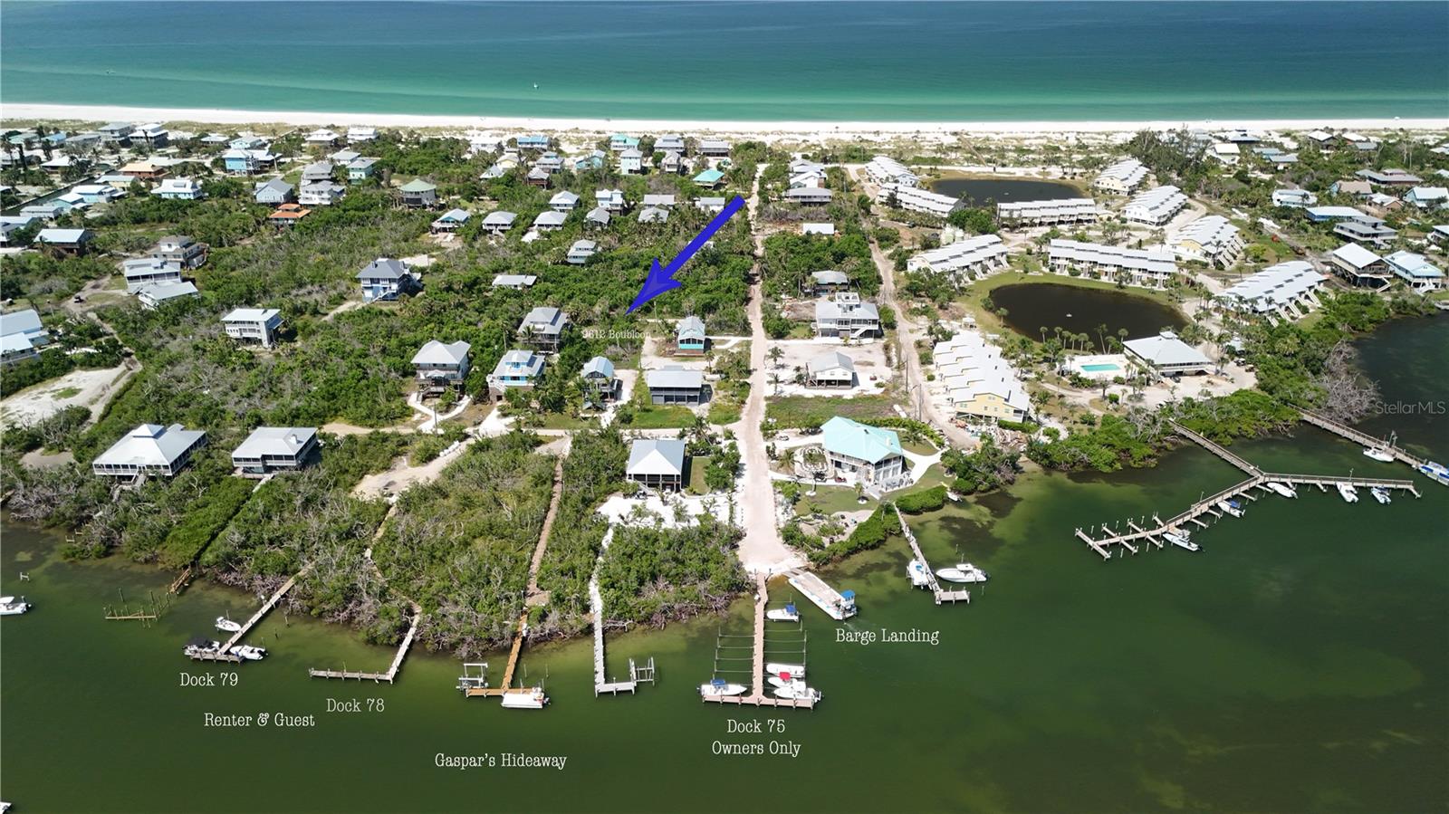 FINANCING AVAILABLE, NO CREDIT CHECK! This spacious 7,700 sq ft buildable lot is in the desirable Gaspar's Hideaway community on Little Gasparilla Island. Conveniently located near a barge landing for easy deliveries, the property offers both flexibility and opportunity. Enjoy deeded bay-to-beach access and HOA membership that includes use of three community docks—one reserved for owners only, and two open for guests and renters. Short-term rentals are allowed.
Little Gasparilla is a bridgeless barrier island accessible only by private boat or water taxi. Life here centers around the simple pleasures: morning walks on shell-covered beaches, fishing from the shore or bayside dock, afternoon swims in the Gulf, and unforgettable sunsets over the water. With no cars or commercial development, the island offers a peaceful escape into Old Florida island living that families have cherished for generations. Build when you're ready and enjoy the dock and beach in the meantime.