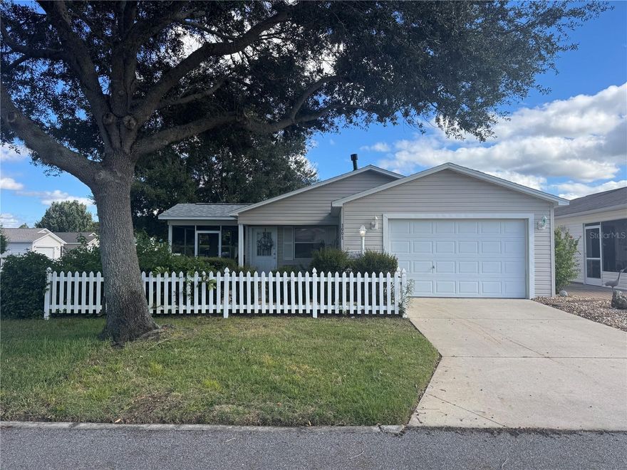 BACK ON THE MARKET!!!    FIXER UPPER!!!!  This home has great potential! It features a new roof and brand-new air conditioning and new electrical panel on a large corner lot, offering a solid foundation for updates. Refrigerator and microwave are new. The interior is ready for your personal touch and will need new flooring, carpeting, and fresh paint and also the exterior will need refreshing. With a little vision and effort, this property can truly shine. This home is convenient to Lake Sumter Landing, shopping and eateries and many health facilities. Come enjoy all the amenities that the Villages has to offer.  This home needs extensive cleaning out and buyer is responsible for removing furniture and all other debris.  No utilities at this time.