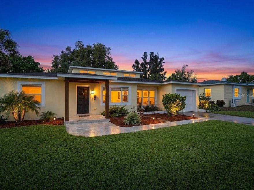 "We're not playing—but you could be!" This isn't just a house; it's your personal playground of possibility. From the open floor plan with ample natural light to the backyard made for epic weekends, this home brings the fun and the function. Whether you're hosting game nights, BBQs, or just kicking back in your own private oasis, there's room here for your best life to unfold. This stunning 2-story home is a true lifestyle property—spacious, stylish, and set up for serious fun. Step inside to find bamboo floors throughout the downstairs and rich Brazilian Oak upstairs. The 5 bedrooms provide a split plan with 3 bedrooms downstairs and 2 upstairs, all with convenient bathrooms. The beautifully updated kitchen and all four bathrooms blend modern design with timeless quality. The large family room offers multiple possibilities: create your dream entertainment zone, game room, art or music studio, office setup, or all of the above. With this much area, you are free to design your perfect space. Upstairs, the zen-like primary suite is your personal retreat, complete with a luxurious ensuite bath. Major updates include a new roof (2023), A/C (2017), and a sparkling saltwater pool (2020) that is both heated and chilled for year round use for all temperature preferences. Set on a large, tropical, fenced-in corner lot, this backyard is made for entertaining and play. Multiple hangout zones, space for an RV, boats, and additional sporting toys, plus an RV hook-up with electricity? Yes, please. Location is on point....Pinellas Point! At 10 minutes from downtown, it gives a quiet suburban setting with convenient access to all that St Petersburg has. The house is down the road from Bay Vista Park and a mile away from Maximo park with it's historic Tocabaga Mounds and frisbee golf course. Both parks have easy-access boat ramps, with views of Tampa Bay, playgrounds and waterfront BBQ areas. Shopping, dining, water sports, and beaches are all close - 15 minutes to St. Pete Beach. In downtown St. Petersburg, you'll find vibrant daytime energy, waterfront parks, art galleries, and a buzzing nightlife scene. At 30 minutes to TIA and with quick access to I-275, you're connected to it all. Move in, plug in, and start living the Florida dream—no waiting required. This home is where the good life begins. All room measurments are rounded to the nearest foot.