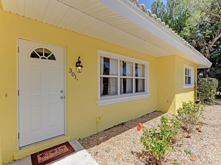 Welcome to your perfect island getaway at 301 Avenida Madera #B, ideally located in the heart of Siesta Key—this is truly THE location! Just steps from popular spots like Village Cafe and The Hub Baja Grill, and only a short walk to the world-famous Siesta Key Beach, this beautifully updated 2-bedroom, 2-bath home offers the perfect blend of comfort and coastal charm. Inside, you’ll find a bright open floor plan with a relaxed coastal theme, a fully equipped kitchen featuring granite countertops, stainless steel appliances, and a Keurig coffee maker, plus a spacious dining area overlooking a peaceful canal. The home comfortably sleeps up to 6 guests with a queen-size sofa bed and an auto-inflatable queen EZ bed, while the primary suite includes a private full bathroom. Step outside to enjoy true Florida living—grill out, swim, sunbathe, or fish right from the canal, and don’t forget your furry companions as this property is extremely pet-friendly.

The shared pool area (with Unit A) adds to the experience, while both units has private entrances with no shared interior walls, ensuring added privacy. For peace of mind, exterior security cameras are in place, and the unit is strictly smoke-free with no indoor smoking permitted. Whether you're walking, biking, or taking the trolley to Siesta Key Village, everything you need is within reach—making this an exceptional opportunity to enjoy the ultimate Siesta Key lifestyle.