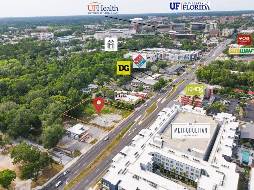 Portal Realty is excited to offer this opportunity to purchase 0.77 acres of vacant commercial-zoned land (U8) strategically located on Highway 441, offering 165 feet of frontage and exposure to over 25,000 vehicles per day (AADT). With high visibility and easy access, this site is perfectly positioned for a wide range of retail and commercial users seeking a high-traffic location.
Zoned U8, this property supports various commercial uses and is ideal for freestanding retail or QSRs.
Additional land expansion opportunities are available, making this an excellent option for larger developments such as multifamily, self-storage, or mixed-use project (contact for more info)
Offered at $1.5 million.