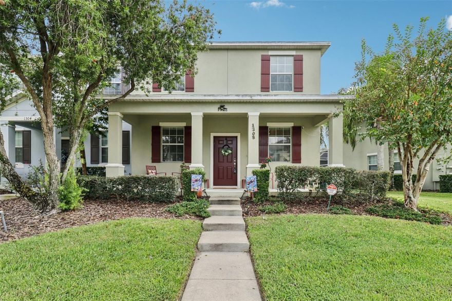 Beautifully maintained 3BR/2.5BA end-unit townhome in Emerson Park! Owners upgraded with new HVAC system (2024) elegant marble tile, modern light fixtures, a screened patio & updated kitchen with granite counters & stainless-steel appliances. Spacious primary suite with walk-in closet & dual-sink bath. End-unit privacy plus extra guest parking. The community offers a 3,500 sq. ft. clubhouse, a Jr. Olympic pool, a fitness center, a playground & dog park. Additionally, the HOA covers the roof maintenance, exterior insurance and paint, landscaping and pest control. Minutes to the new Publix at Shoppes at East Shore & only 2 blocks to SR 429 for quick access across Central FL. Enjoy a quiet neighborhood with parks, green space & everyday conveniences nearby. Move-in ready!
