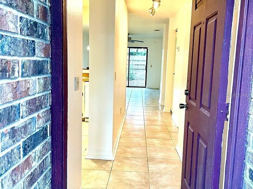 Available NOW, this beautifully updated 2-bedroom, 2-bath all-brick corner unit in the Timberway subdivision offers comfort, security, and convenience in one of NW Gainesville’s most desirable neighborhoods. Located near the intersection of NW 51st Street and NW 34th Place, the home features newer flooring throughout with no carpet, ceiling fans in every room, and built-in cabinetry in the utility area. The bathroom includes a safety handrail, and the property is equipped with a security alarm system and outdoor sensor lighting. The location is walkable to popular spots like Domino’s, NW Grill, and is close to shopping, bus stops, and top-rated schools. Santa Fe College is just six minutes away. The unit includes two assigned parking spaces. No smoking is permitted inside. Application fees apply, and tenants must agree to a background check and have a good credit score.