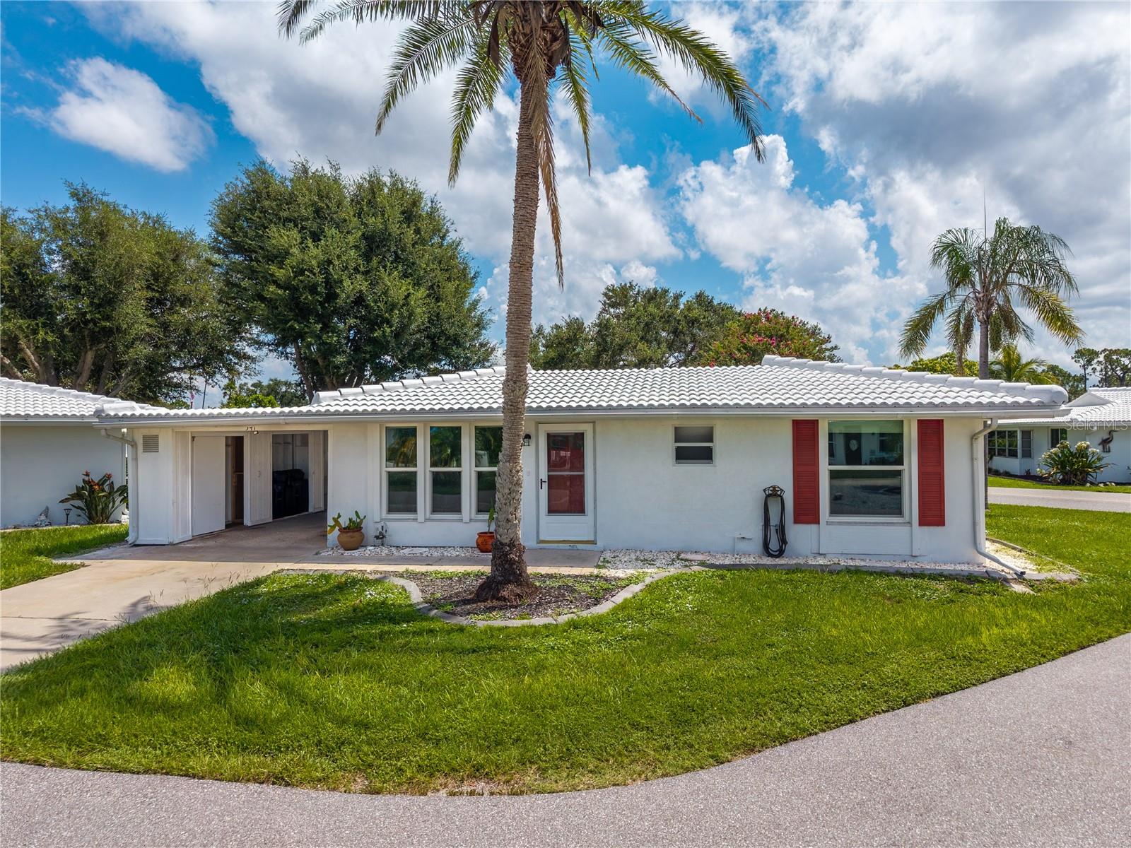 Welcome home to this charming two bedroom home in Circle Woods of Venice! This home offers a NEW ROOF, FRESH PAINT in the main areas and bedrooms, brand NEW microwave, hurricane windows, washer/dryer, REMODELED kitchen with beautiful cabinetry, granite counters and backsplash! The spacious primary bedroom offers a soundproof door and gorgeous REMODELED private bathroom! Natural light fills the family and dining room where you have plenty of space for family and friends! This home has been professionally cleaned and is move in ready! Enjoy the community amenities including two pools, fitness room, library, shuffleboard and so much more! Located close to beautiful beaches, shopping, dining and the Legacy Trail! Schedule your tour today!