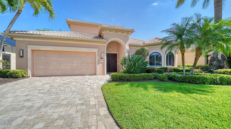 Rarely available maintenance free courtyard pool home in popular Silver Oak* This custom built home exemplifies the level of finishes rarely seen except in the finest of homes* Over 3,400 sq. ft. of architectural elegance featuring 4 bedrooms & 4 & 1/2 baths ( this includes the Casita)* Upon entering you are greeted by a private lanai area with heated pool & spa, rock waterfall & outdoor kitchen* Very private Casita acts as a guest house or in-law suite 1 bedroom & private bath* All rooms surround the private pool area* Tumbled marble floors throughout the main living area* Gourmet kitchen with European style cabinets, granite counters & high end appliances including Meile double oven, decor gas range & sub zero refrigerator* Master bedroom suite  is amazing with custom built-in furniture, 2 closets & jacuzzi* Solid wood doors throughout the home* Upstairs boasts a very large bonus room with built-in bar & sauna, generous bedroom, large walk-in closet & bath* The architectural details throughout are seldom seen in today's new homes* This beautiful executive home can be purchased furnished & decorated at an additional cost* This home will please the most discriminating buyer* The Enclave of  Silver Oak is located on Palmer Ranch close to shopping, Legacy Trail & minutes to world famous Siesta Key Beach* All homes in Silver Oak were built by Sarasota's highest rated custom home builders*