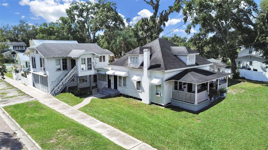 Investor opportunity in downtown Plant City! Convert back into a home filled with character or use as a  5-unit residential rental property produces a gross annual income of $50K plus with long-term month to month tenants. Owner operated, leased with under-market rents offering strong upside potential. The property sits on a ¼-acre corner lot and features 3,045 sq. ft. of living area with a mixture of unit sizes, each with its own private entrance. All units are equipped with AC wall units and natural gas stoves, keeping utilities low. Additional highlights include a large garage/storage area, low property taxes, and a convenient location just minutes from I-4 and close to shopping and restaurants. The property is not located in a flood zone or HOA. Interior photos available upon request. Please do not disturb tenants. Buyer to verify all information.