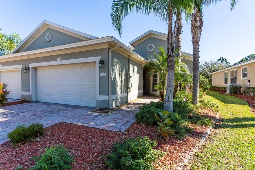 Nestled between two strips of forested permanent preserve, boasting 38 villa homes located along a secluded cul-de-sac, and loaded with numerous upgrades, Eagle Marsh North, a golf course community in Daytona Beach is a sought after place to live and easily one of the best values in town. Standards like brick paver driveways, maple cabinetry, marble tubs, high ceilings, and landscaping are a few villa features. HOA maintains all lawn areas, paints the exterior every 5 years and maintains the roof. Plus hurricane shutters, epoxy floor in garage and FL room; skylight in kitchen, professional closet systems, FL room under air, new roof and gutters December 2018. ;Water: City