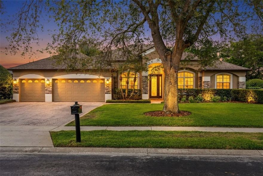 Welcome to 1113 Citrus Oaks Run, a beautifully maintained home offering timeless style, functional space, and a private backyard retreat. This spacious 3-way split floor plan features wood flooring throughout, 8-foot doors, high ceilings, and elegant beams in the dining room, creating a warm and inviting atmosphere from the moment you enter. The living room/den showcases added French doors, while the updated kitchen overlooks the family room and features refinished cabinetry with soft-close features, updated countertops, pantry storage, and a cozy dinette area. The primary suite opens to the pool through sliding doors and includes a walk-in closet and an en-suite bath with updated counters, while the secondary wing offers two bedrooms with a beautifully remodeled bathroom and linen storage, plus a third bedroom and another fully renovated bath. Plantation shutters throughout add charm and privacy, and the laundry room is conveniently located just off the garage. Outside, enjoy a fully fenced wrought-iron yard and a screened pool area with a recently redone pool cage, perfect for relaxing or entertaining. Additional highlights include a 3-car garage with shelving and attic storage, water softener, A/C approximately 3 years old, and roof approximately 6 years old—making this move-in-ready home an exceptional opportunity in a desirable Winter Springs location.