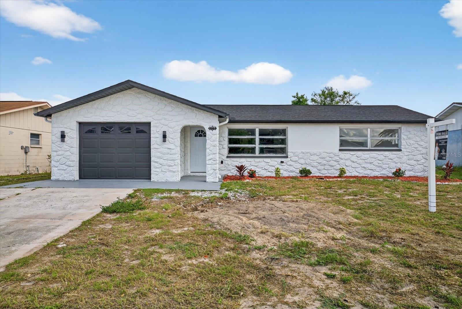 Welcome to this fully remodeled 3-bedroom, 2-bath home that perfectly blends modern style with everyday comfort. Step inside to a bright, open floor plan with new flooring throughout, a gorgeous updated kitchen with sleek countertops, contemporary cabinetry, and stainless steel appliances. Both bathrooms have been completely redesigned with fresh tile, modern fixtures, and spa-like finishes.
Major updates include a new roof, water heater, electric panel, and AC unit (2020), giving you peace of mind for years to come. Fresh interior and exterior paint, updated lighting, and energy-efficient features add to the appeal. Outside, the spacious backyard is ideal for family gatherings, pets, or your dream outdoor project.
Perfectly located near shopping, dining, schools, and major highways—this home is move-in ready and waiting for its new owner!