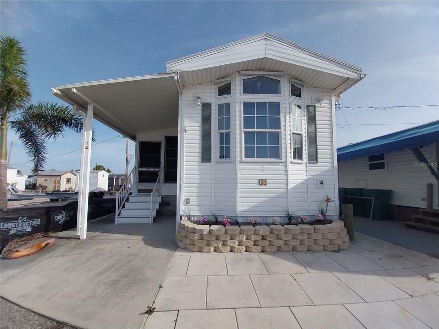 Available for Season 2026! 3 MONTH MINIMUM- On the coastline of Terra Ceia Bay, you will find this quaint waterfront community for 55+ residents. From the convenience of a pool to a marina with bait and tackle... this community will not disappoint! Perks include waterfront views, a boat ramp, nature trails, kayak launch, 1 heated pool & spa, fitness room, billiards room, shuffleboard court, fishing docks, and an auditorium scheduled with tons of fun events for your enjoyment! Golf carts are allowed. This one bedroom, one bathroom turnkey home was recently renovated. Features include built in speakers, an oversized enclosed patio, a built in desk, and tons of storage space! Also for your convenience is a washer & dryer. There is a shed on property which boasts for more storage space for bikes, kayaks, and other outdoor equipment. Rent will include electric & water. owner is also open to annual opportunities.