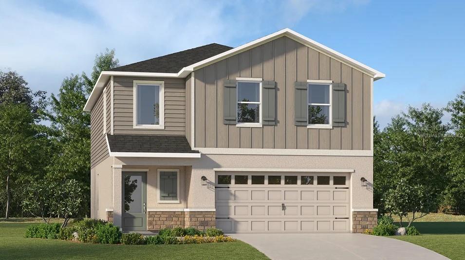 One or more photo(s) has been virtually staged. Under Construction. This expansive two-story Columbus has a well-designed layout, featuring a first floor dedicated to shared living and entertaining. The open concept design seamlessly connects the kitchen, dining room and family room, with a patio extending the interior space outdoors. Upstairs, a spacious loft separates the three secondary bedrooms from the serene owner's suite. Completing the home is a convenient two-car garage. Gum Lake Preserve is a new master-planned community of single-family homes now selling in Lake Alfred, FL. Gum Lake Preserve is primely located near downtown Lake Alfred with an array of local entertainment and shopping destinations, including Adam Estates and Mackay Gardens. Nearby businesses allow for easy boat and RV storage to encourage simple outdoor living and recreation. Amenities will include: boat ramp, playground, picnic area, and walking trails. Nature and convenience at its best, a family and fisherman’s dream come true!