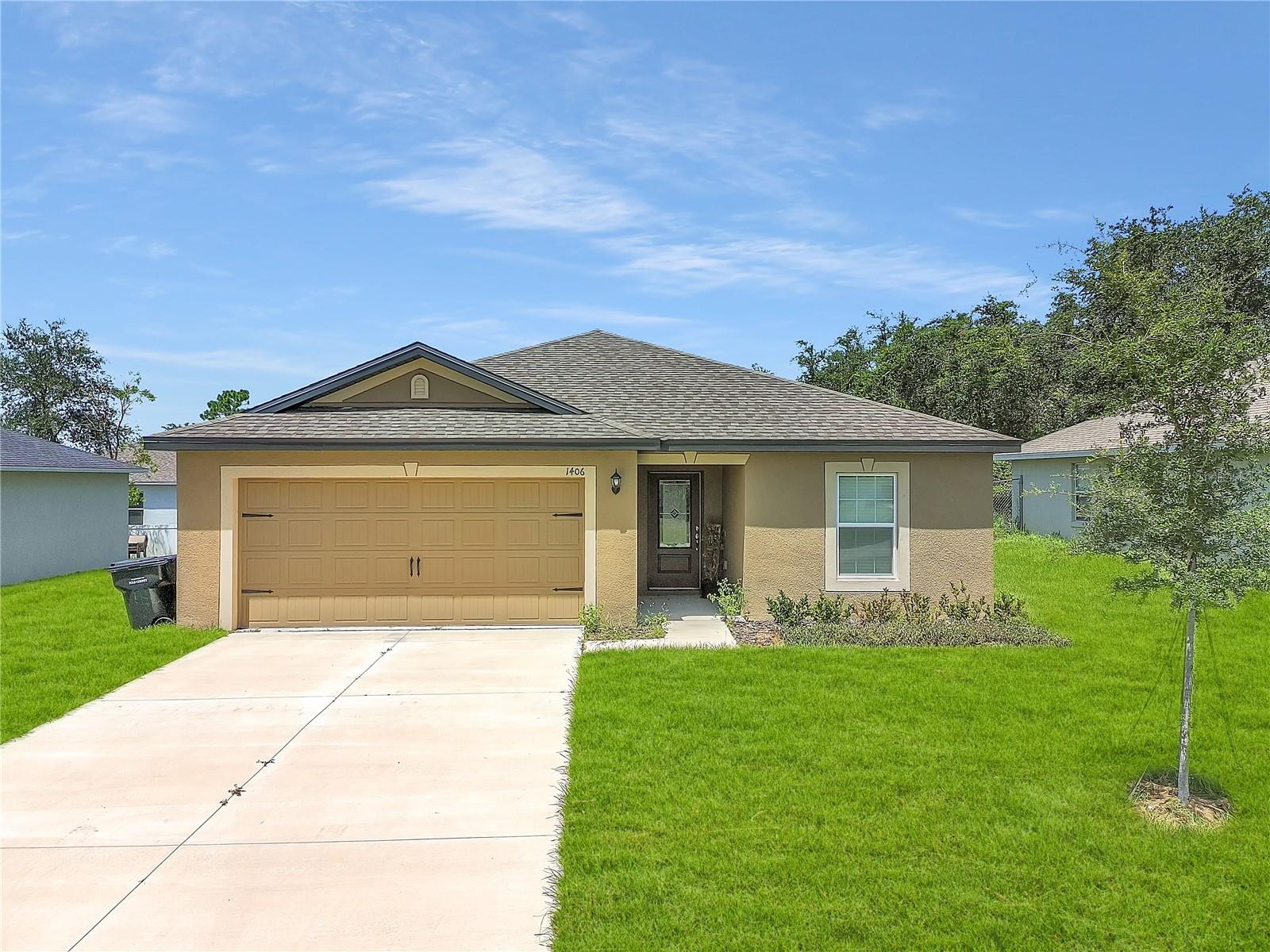 Experience elevated living in this newly constructed 2023 home, blending modern design with functionality. This 3-bedroom, 2-bath residence features quartz countertops in both the kitchen and bathrooms, complemented by stainless steel appliances and an included washer and dryer—offering true move-in readiness.
The primary bath boasts a sleek double-sink vanity and a walk-in shower, while the secondary bath is equipped with a deep soaking tub and tasteful tile finishes. Durable wood-look flooring runs throughout the main living areas, enhancing the home’s clean and contemporary aesthetic.
Step outside to a covered rear patio, perfect for relaxing or entertaining. Residents have access to premium community amenities, including a resort-style pool, fitness center, basketball and tennis courts, and a clubhouse lounge.
Centrally located near major shopping centers, dining, and commuter routes—this home offers the ideal combination of comfort, convenience, and lifestyle.