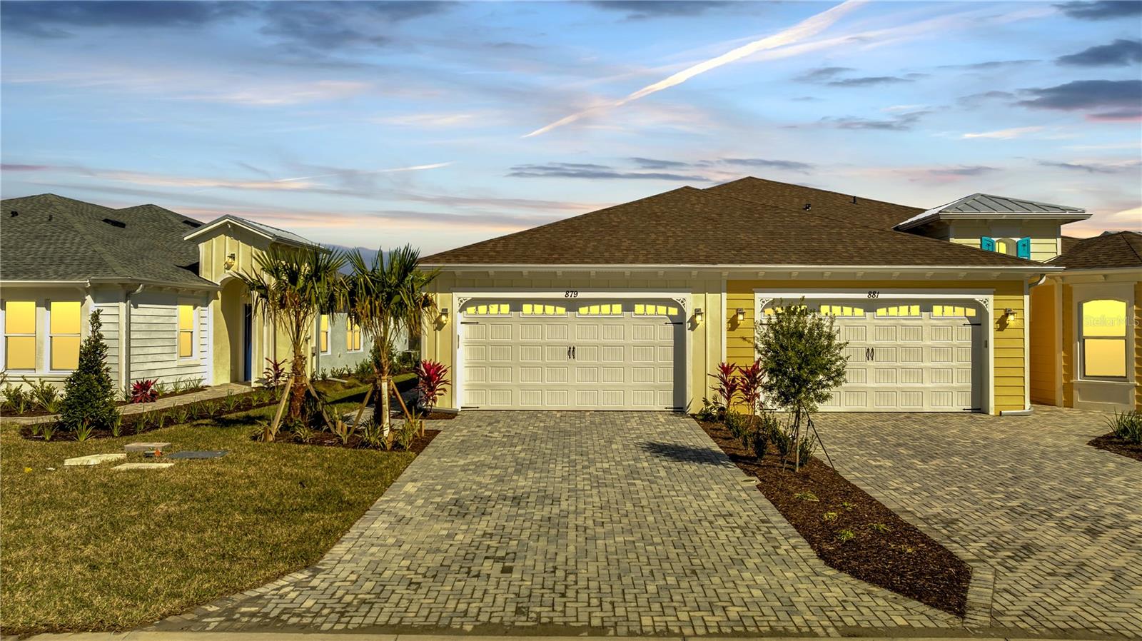 !LOCATION!!LOCATION!!LAKE VIEW TORTOLA VILLA WITH POOL!!!Margaritaville Latitude, 55 plus community. Active lifestyle: Amenities include a large outdoor pool, indoor pool with steam room, spa, shower, and locker room; restaurant, gym, pickleball, bocce ball, tennis courts, walking trails, private beach club(Ormond Beach) with pool and entrance to ocean where chairs and umbrellas will be provided, as well as shuttle service. Other amenities include a business center, woodworking shop, pottery room, game room, wine tasting room, and theater, all included for your enjoyment. This wonderful lifestyle open floor plan is an amazing TORTOLA 2023 one of the biggest VILLAS plans. It has 2 bedrooms, A DEN, 2 full Baths, half bathroom, 2-car garages, Large porch creating two entrances. The Living room and Dining room have high ceilings giving this home a spacious open feel with a beautiful view . The Kitchen has cabinetry, granite, countertops 42- 42-inch cabinets, and a complete set of appliances still under warranty. The 2 bedrooms have a walk-in closet and the master bath has a large glass step-in shower. The laundry room has built-in cabinets and extra shelf, plus a deep sink in the garage. This wonderful lifestyle is waiting for you. Priced to rent.