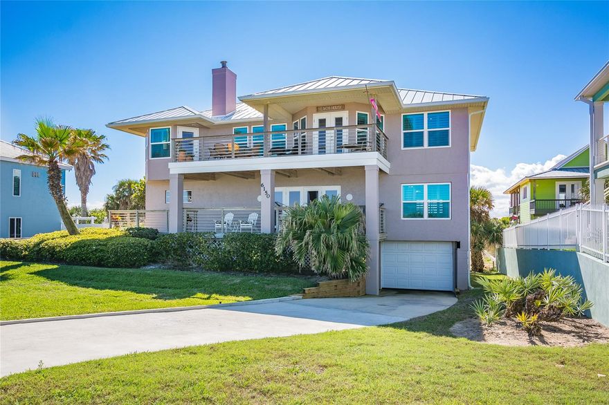 This IS Florida Beach Life and is located in Desirable South Atlantic of Coveted Bethune New Smyrna Beach. Beautiful Dune Walkover Construction TwoStory''BeachHouse''with Separate Downstairs Studio & Individual Balcony.The Upper floor with Open Bright Views from Every Room hosts Cathedral Ceilings & Architectural Details that include Custom Designed Kitchen with Breakfast Bar and Kitchen Nook that leads onto a Magnificent Balcony to Enjoy the Exquisite Views of the Morning Sunrise. The Formal Dining Room with French Doors leading to Balcony Over Looking Wetlands for Breathtaking Sunsets. Grandeur Family Room with Wood Burning Fireplace. Large Master Suite provides Elegant features such as Garden Tub, Shower, Double Vanity& Walk in Closet so Big that it has Two Entrances. ;Water: City