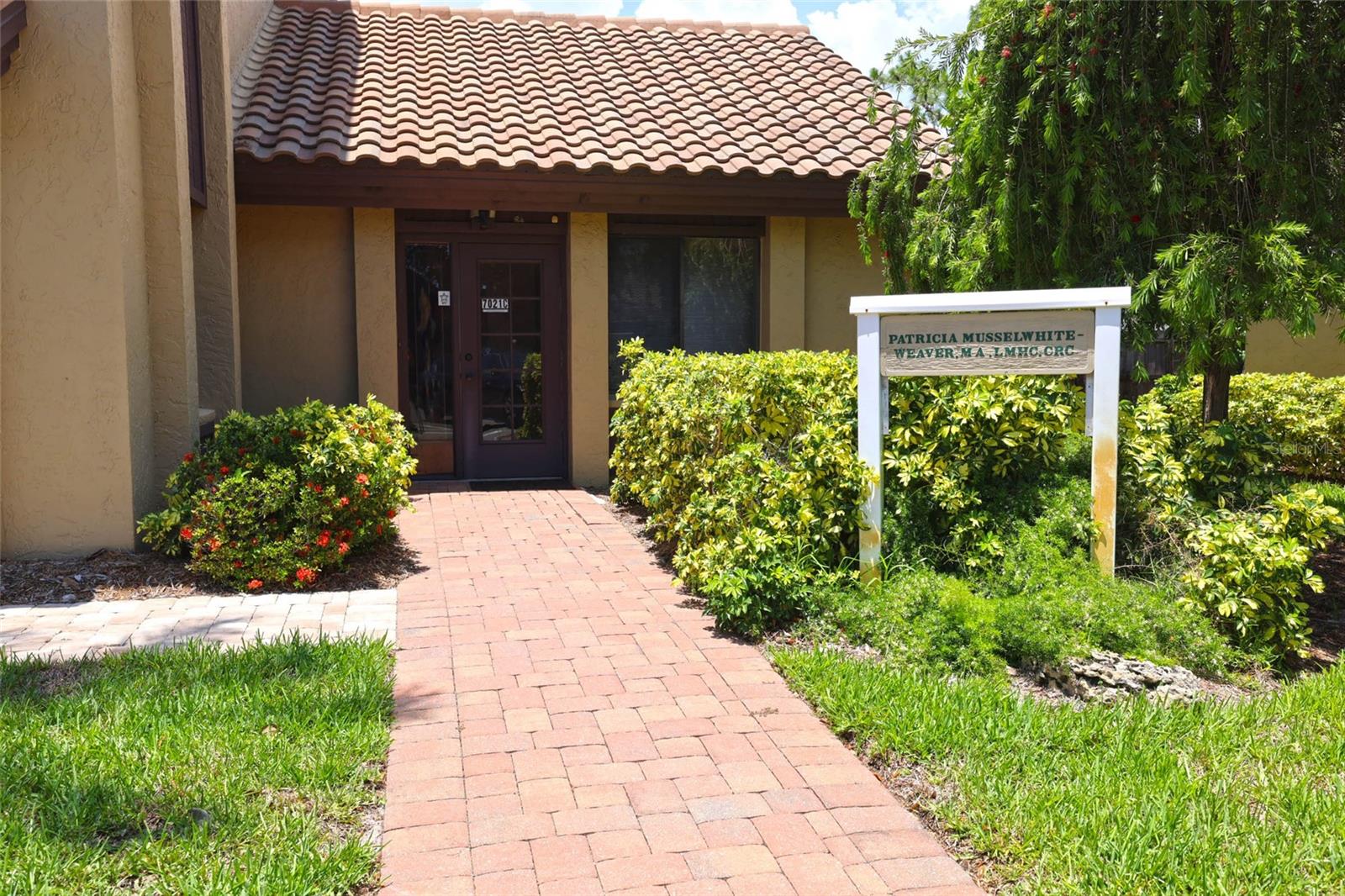 Freestanding office building in a peaceful, park-like setting with ample on-site parking and private signage. The interior offers a welcoming reception area, conference room, private office, storage space, and a private bathroom. Perfect for professional, medical, or creative use. Ideally situated near the South Tamiami Trail and Clark Road corridors for excellent visibility and accessibility. A rare opportunity to own a well-located commercial property in the heart of Sarasota’s business district.