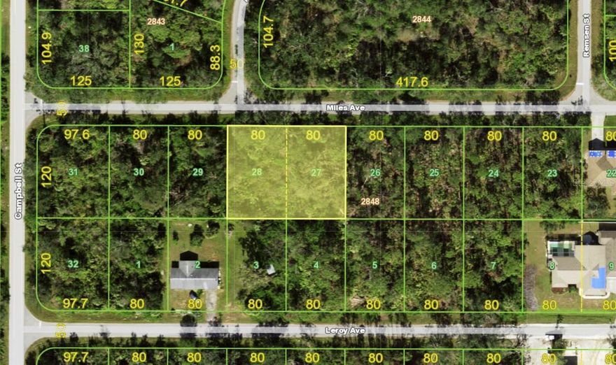 Secure your slice of Southwest Florida with this RARE DOUBLE LOT OPPORTUNITY in a rapidly growing area of North Port. Offering EXTRA SPACE AND FLEXIBILITY, this oversized property is ideal for building a larger home, adding a detached garage or workshop, or simply enjoying additional privacy between neighbors.

Whether you’re a homeowner looking to create your dream property or an investor seeking land with strong upside, this parcel delivers ENDLESS POTENTIAL IN A HIGH-GROWTH COMMUNITY. With NO HOA OR CDD FEES, you have the freedom to build on your timeline and design to your preferences without added restrictions.

The expanded lot size provides ROOM FOR CUSTOM HOME DESIGNS, POOL, OR OUTDOOR LIVING SPACES, making it a standout option compared to standard single lots. Conveniently located near shopping, dining, schools, and just a short drive to Gulf Coast beaches, this property checks all the boxes for both lifestyle and long-term value.
