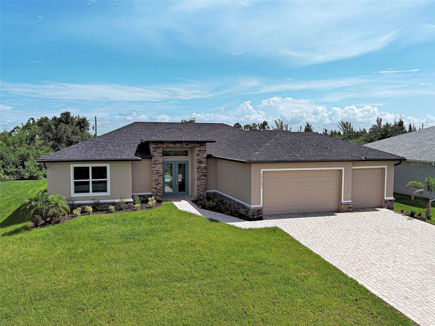 One or more photo(s) has been virtually staged. Welcome to your Southwest Florida living at 15741 Autry Ct, located in a quiet, low-traffic community in Port Charlotte featuring an optional HOA, nearby parks and community boat ramp, perfect for enjoying Florida's water sports and lifestyle.
This newly built, move-in ready home offers just over 2,000 sq ft of living space, filled with natural light and complemented by beautiful modern finishes throughout. Featuring 4 bedrooms and 2 bathrooms, the layout is designed for comfort, functionality, and effortless entertaining.

Step outside to your private pool—ideal for hosting family and friends or simply relaxing year-round. This is a true pool home built for entertaining. The spacious 3-car garage is a rare find at this price point, offering ample room for vehicles, storage, tools, or recreational toys.
Embrace the Southwest Florida lifestyle with endless nearby activities including golf, world-class fishing, tennis, and sailing. Enjoy live entertainment, waterfront dining, and vibrant social scenes just minutes away in Punta Gorda and surrounding areas.

Conveniently located near shopping, dining, schools, and medical facilities, you’re also just minutes from some of Southwest Florida’s most sought-after Gulf beaches, including Englewood Beach, Manasota Key, and Venice Beach.

This property is one of the lowest-priced 4-bedroom, 2-bath pool homes currently available—an exceptional opportunity for a primary residence, seasonal retreat, or investment.