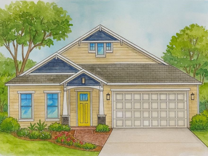 Pre-Construction. To be built. Pre-Construction. To be built. Welcome home to the stunning Melanie Model by Kara Bolton Homes! Priced to include both the homesite and an attractive $5,549 flexible spending allowance; you can use these funds toward a rate buy-down, closing costs, or additional upgrades to make this dream home truly yours. Expertly curated by the Kara Bolton Homes design team, the finishes in this stylish residence can also be personalized to reflect your unique taste. Thoughtfully designed, this 3-bedroom, 2-bath plus flex space home includes a spacious 2-car garage and perfectly blends timeless elegance with modern comforts. Step inside and experience the airy open-concept layout, featuring soaring 10-foot ceilings and elegant 8-foot doors. Luxury wood-look plank flooring extends throughout the main living areas, offering both durability and sophistication. At the heart of the home, discover a gourmet kitchen designed for culinary excellence and entertaining ease. Highlights include sleek quartz countertops, an undermount sink, solid wood cabinetry with soft-close drawers, and top-of-the-line stainless steel appliances: an energy efficient induction range, vented microwave hood, tall tub dishwasher, and disposal. The generous walk-in pantry provides practical storage space, enhancing the kitchen’s beauty and functionality. The bright and inviting living area effortlessly opens to a covered, fully screened lanai through expansive glass doors, creating an ideal space for relaxation and entertaining in your private indoor-outdoor retreat. The luxurious primary suite offers tranquility and comfort, complete with a large walk-in closet and a spa-inspired en-suite bath featuring a walk-in shower, quartz-topped double vanity, and a private water closet. Two additional spacious bedrooms share a beautifully appointed second bath, showcasing a tiled shower/tub combo and quartz vanity. Notable upgrades and conveniences include endless hot water from a tankless gas water heater, a smart deadbolt entry system, and energy-efficient exterior coach lights with photocells. The exterior charm features durable Hardie board siding, decorative pavers, and a beautifully landscaped yard with eco-friendly Zoysia sod and a full irrigation system. Enjoy easy living with a low monthly HOA fee of just $110, which covers high-speed COX internet, access to the community pool, tennis and pickleball courts, clubhouse amenities, and partial front yard maintenance. Builder pays interest during construction period up to $8,500. Located in the sought-after Newberry/Jonesville area, your new home places you just minutes from exceptional shopping, dining, and recreation. Conveniently situated, you’re only 4.5 miles from North Florida Regional Hospital, 11 miles from Shands and the VA, and 8 miles from the University of Florida. Buyer to verify school zones with Alachua County School Board.  Contact us today to make this beautiful Melanie Model your own!