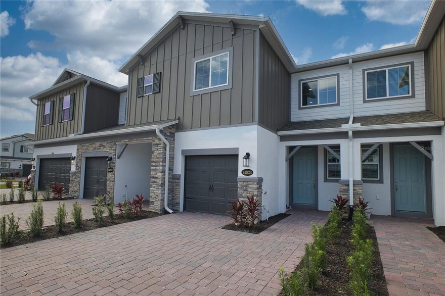 One or more photo(s) has been virtually staged. Stylish 3 bed / 2.5 bath in gated Tyson Ranch with quartz counters, stainless appliances & open living spaces. Enjoy resort-style amenities—pool, dog park, trails & green space. Convenience is unmatched: just 10 minutes from the Brightline Train Station and Orlando International Airport, with quick access to Lake Nona, Medical City, and major highways. Convenience, lifestyle & security all in one.