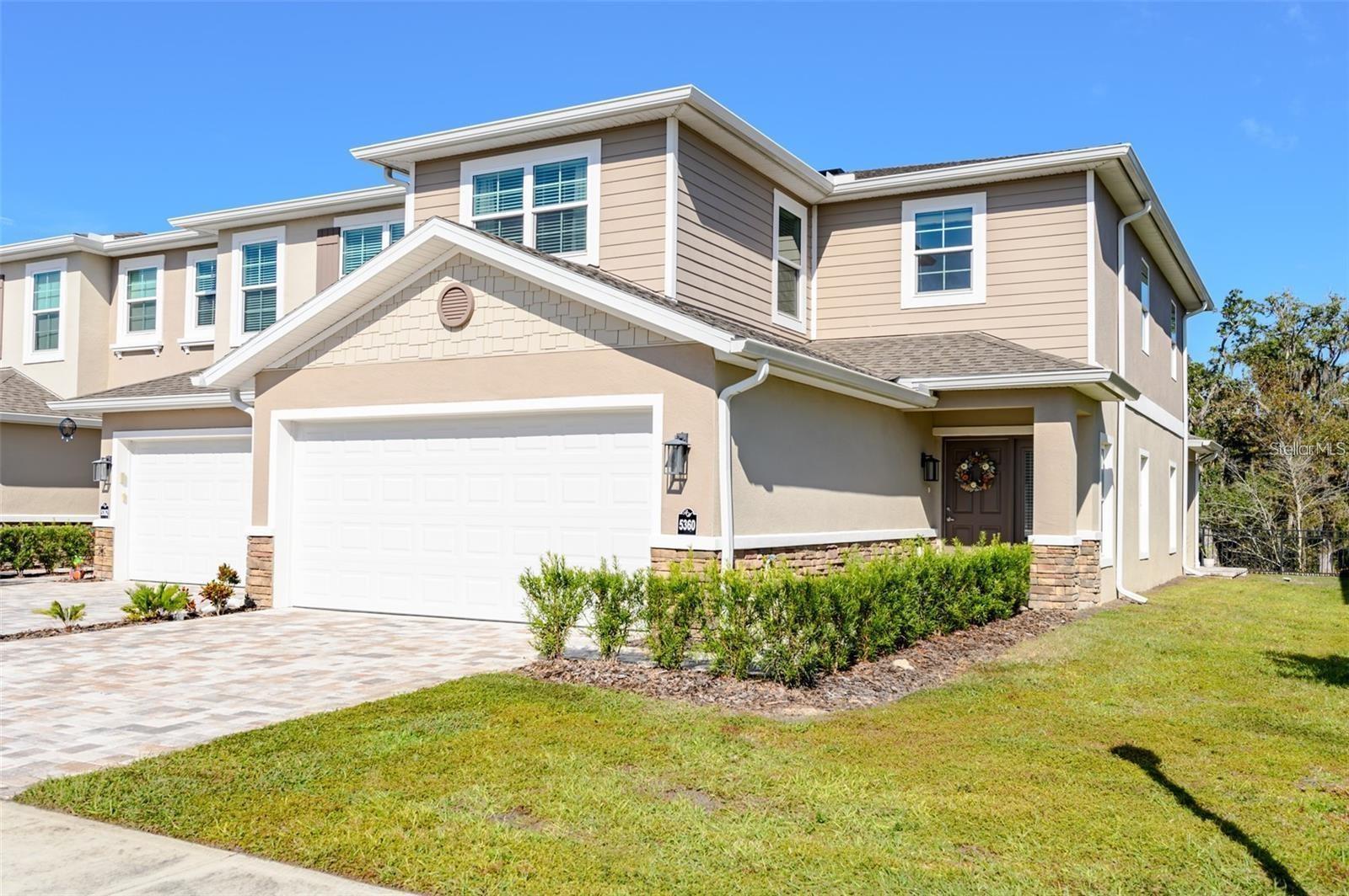 Stunning Riverview 3 Bedroom, 2.5 bath Townhome, located in the desirable community of Riverwalk Preserve. This elegant 1991 sq ft end unit townhome offers beautiful views of the Cotee River and Conversation Area. Home offers an open floor plan with a Kitchen/Dining/Living room combination. Kitchen features a breakfast bar, quartz countertops, soft close cabinets, pantry, stainless steel appliances, with access to the laundry room and spacious 2 car garage. The living and master bedroom both provide serene river views and access to the backyard and conservation area. Master bedroom features dual sinks, walk-in shower, large walk-in closet along with a separate entrance from the backyard patio. Guest half-bath on the first floor...Second floor features 2 bedrooms, walk-in closets, full bath shower/tub, office cove, and a large open loft, which can be used as a family or game room. Second floor rear bedroom also offers spectacular views of the pond, river and conservation area...Built to current hurricane specifications including hurricane impact windows/doors, Hardie Board siding, post tension slab, ZIP moisture barrier system, with engineered hardwood floors throughout. (Home suffered No Damage from Hurricanes Helene or Milton). Located just minutes from Trinity Shopping Center, Trinity HCA Hospital, Downtown New Port Richey and Beaches. Tampa International Airport just 35 minutes...Riverwalk Preserve is a community of only 54 homes, which include Pool/Spa and all outdoor maintenance, water/sewer, Spectrum internet and cable TV.