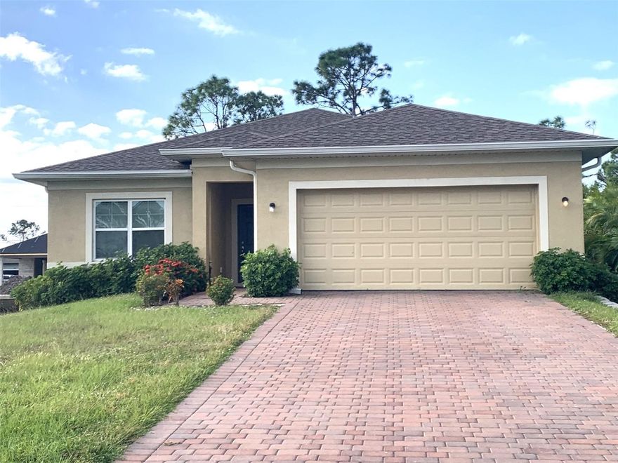 Exceptional 3/2 pool home in Rotonda! This 2019 pool home sits among the trees located in the very nice neighborhood of Rotonda West. The home is only minutes from the Publix shopping center, restaurants, Boca Grande Beaches, hiking trails, and more.  

This open-concept home has a very nice-sized kitchen/living space. There is a large kitchen island/bar plus stainless steel appliances, tray ceilings, and beautiful granite countertops. There are plenty of kitchen cabinets plus a large kitchen pantry. There is a formal dining room, or you may choose to use this area as a den or home office. The living area has sliders that open to a covered lanai and pool area with paver flooring. The flooring throughout the house is the washed gray wood-looking tile, which gives the house a very clean and beachy look. The Master Bathroom Suite features a large shower that leads to 2 nice-sized walk-in closets and dual sinks. Larger second and third bedrooms with floating-door closets. Plus, there is a laundry room with a washer/dryer. (The washer and dryer are in working condition, but if they break, the tenant can fix or replace them with their own.) Hurricane shutters are provided with this house, two garage door openers, and the paver driveway and front entranceway. This house is in a great school zone. A very small dog is okay with breed approval.