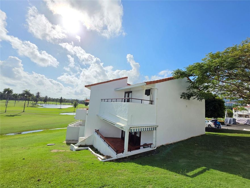 Excellent opportunity, corner unit with high ceiling.  Price reduced.  Semi furnished,  Kitchen appliances and equipment included.  For sale cash or financing. This is great Classic Mediterranean villa within the premises of the Wyndham Grand Rio Mar Rainforest Beach and Golf Resort, your home away from home or your primary home. Resort lifestyle is unique. It is like being on vacation all the time. Villas Cluster 2 is a unique Golf course front property. Security is a plus as a gated community. Guard house is also at the entrance to Cluster 2. Great swimming pool and jacuzzi at Cluster  2. Besides at the beach club facing the Atlantic Ocean.
Great restaurants within the premises, at the Wyndham Rio Mar Rainforest Beach and Golf Resort. Resort lifestyle.                                    Two great championship golf courses and 13 tennis courts, great Beach Club, to enjoy as a club member (by membership), or resident. Very spacious, with unique views. 

The unit is a large studio CONVERTED into a 1 bedroom and 1 bathroom, spacious closet space and a laundry room. The villa has easy access to the pool and the lovely beach. Rio Mar also provides a lively beach club for owners and residents with a big pool and jacuzzi. Steps to one of the cleanest and most uncrowded beaches on the North Shore. Convenient parking space for cars and golf carts. The Club Membership at Wyndham gives great amenities including food and beverages discounts and access to hotel pools. Great Dining options abound. The resort offers a variety of restaurants. Further afield there are more restaurants on Highway 3 and in Palmer, with a variety of local and cultural food at the Luquillo Kiosks – horseback riding in less 5 minutes at Carabali. The major outlet shopping mall, "The Outlet 66 Mall' at Canovanas, PR in less than 10-15 minutes driving.