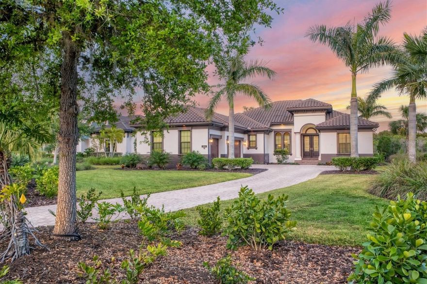 The BEST value in one of the most beautiful, gated communities in Sarasota located at 3519 Founders Club Drive.  Take advantage of the best and ONLY time to get into the Founders Club at this price.  Original owner who built the home with Lee Wetherington prior to the pandemic craze, this home had the best of the best vendors, contractors, and project managers who paid attention to every single detail. One of the most amazing attributes of this home is the interior homesite itself boasting half an acre of deeded, private conservation preserve in the rear and full privacy in the front of the home. The house has a very deep setback, yet still has a huge backyard. Additionally, the home is situated to have privacy on all sides which allows for total seclusion while relaxing in the pool, spa and enjoying the built in fire pit that is connected to the natural gas lines. Enjoy the rarely used and pristine outdoor kitchen while enjoying the spa which has a brand new gas heater. This house is a true four bedroom home plus an office/den all surrounding a beautiful great room with faux wood beams, spacious kitchen, stainless steel GE Cafe appliances, huge kitchen island, built in ovens and more!  The front room is an ensuite that is perfect for your out of town visitors.  The third bath doubles as a pool bath and guest bath.  The laundry room is adjacent to the large storage room which has so much potential as a wine room and bar.  The three car garage is enlarged to provide for additional space to house those large SUV's, toys, bikes, golf carts, etc.  Founders Club is a 24 Hour, fully manned, gated community surrounding acres upon acres of nature, wetlands, and preserve giving its residents boundless peace of mind and serenity.  Each homesite is at least 1/3 of acre providing plenty of elbow room between your lovely neighbors.  Bring your playful pups along because black, wrought iron fencing on your homesite is allowed!  There is a wonderful recreation center AND a community center with yoga classes, pilates, fitness classes, playground, monthly happy hours, mahjong, canasta, sport court and tennis courts.  Membership at the Founders Club Golf Club is optional.  If you feel up to venturing outside the gates, Founders Club is less than 20 minutes to all of the incredible restaurants and beaches around the downtown areas.  Endless dining and shopping options adorn the Waterside, UTC and Lakewood Ranch areas that are just mere minutes away.  Every Sunday, Waterside has the best Farmer's Market in town boasting fresh produce, bread, craft beer, empanadas, fresh fish, and more!  You must take a moment to see the area and view this diamond in the rough - a true gem amongst multi, MULTI million dollar homes.  It represents the BEST value in the Founders Club.  Schedule your private showing today!