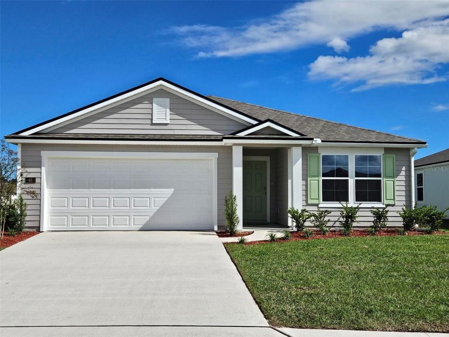 MOVE-IN READY! Wake up to sparkling lakes views on a private cul-de-sac lot! Welcome to Entrada, one of St. Johns County’s most desirable communities offering resort-style living! This 3-bedroom, 2-bathroom home spans 1,714 square feet and features an open-concept floor plan designed for modern living.
Enjoy stunning lake views right from your backyard and a bright, airy interior filled with natural light. Thoughtful design and beautiful finishes throughout make this home as stylish as it is functional.
Residents of Entrada enjoy access to a resort-style pool, clubhouse, fitness center, and more — all within a short drive to top-rated schools, shopping, and dining.
Built by D.R. Horton, America’s #1 Builder, this home is being offered with special promotions, attractive financing incentives, and warranties — making now the perfect time to make it yours!