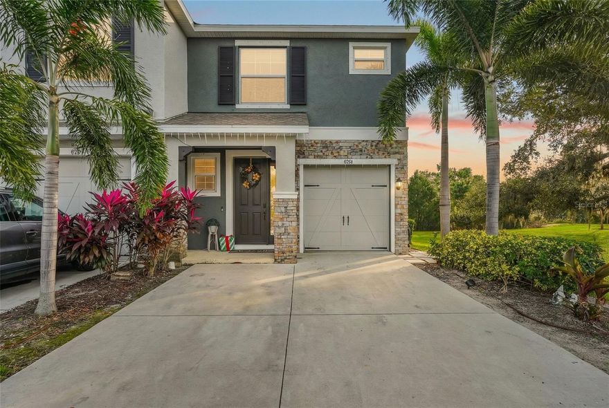 Beautiful end-unit townhome featuring 3 bedrooms and 2.5 baths, filled with natural light and offering serene preserve views. This Addington floor plan boasts an open-concept layout, granite countertops, and solid concrete construction for quality and durability.
Enjoy indoor-outdoor living with a covered lanai, upstairs laundry, and a spacious primary suite with two walk-in closets.
Located in a gated community with a resort-style pool, this home is nestled in Palmer Ranch, conveniently close to top-rated schools, shopping, dining, and the Legacy Trail. Just minutes to Siesta Key Beach, downtown Sarasota, and easy access to the interstate. HOA Fees include water, lawn, trash, irrigation, pool and Gate.