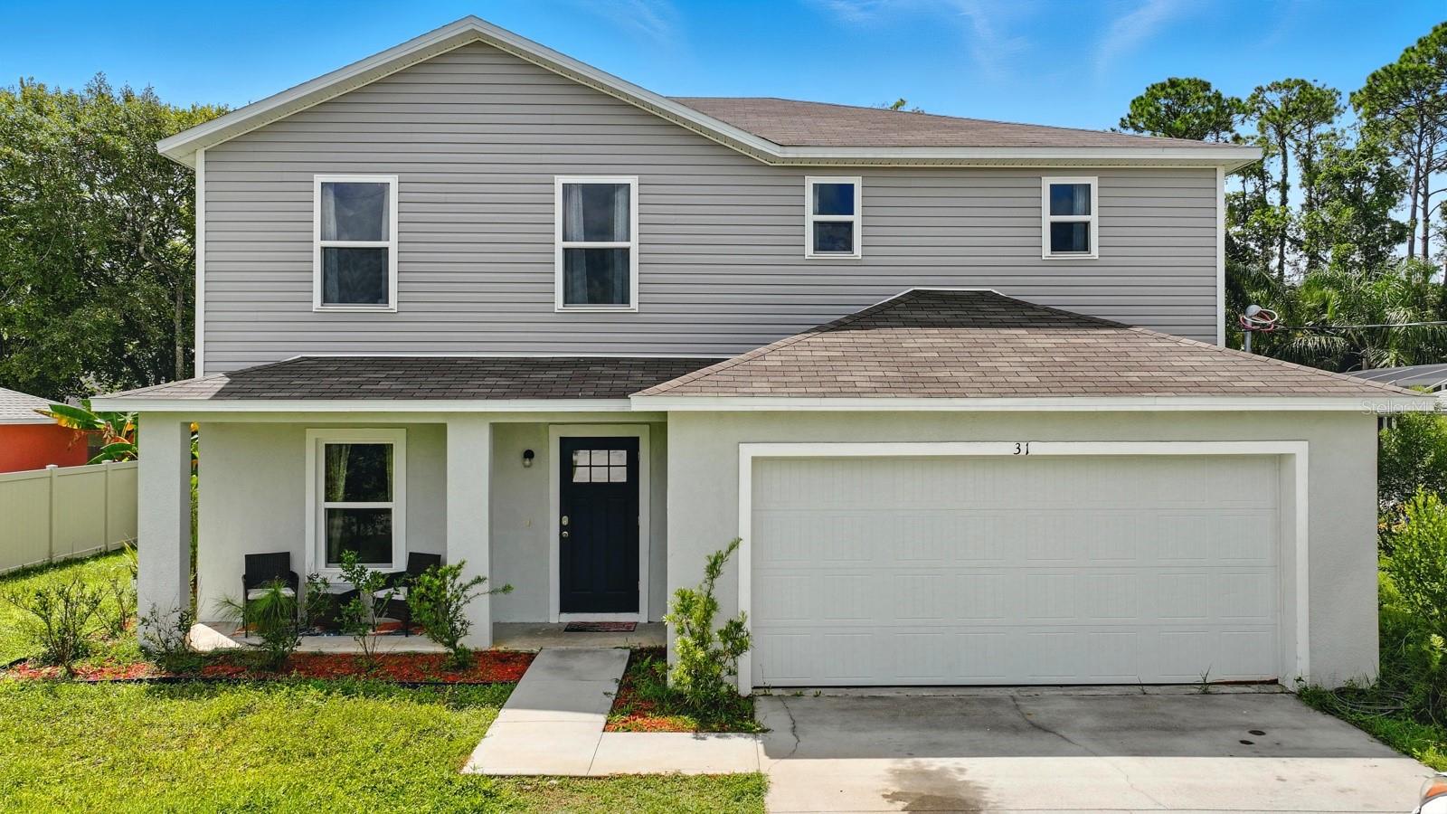 Step into the story of your future! At 31 Pacific Drive in Palm Coast, life has room to unfold naturally. Built in 2021, this two-story home has a layout that works with your day-to-day: a kitchen, dining area, and living room that keep everyone connected, plus a flex room and full bath on the main floor for guests, work, or hobbies!
Upstairs, the primary bedroom comes with a walk-in closet and en-suite bath, while three additional bedrooms share another full bath—enough space for family, visitors, or quiet corners of your own.
Outside, the yard provides space for weekend barbecues, morning coffee, or playing under the Florida sun!
You’ll find schools, parks, shops, and cafés just minutes away, with Flagler Beach a short drive for sun and sand. For weekend adventures, Daytona Beach and St. Augustine are within easy reach, perfect for dining, historic sites, or local events—all while you return to the calm of your neighborhood at the end of the day!
31 Pacific Drive isn’t just a house—it’s where your mornings feel right, evenings unwind naturally, and your next chapter begins! Schedule your private showing today!