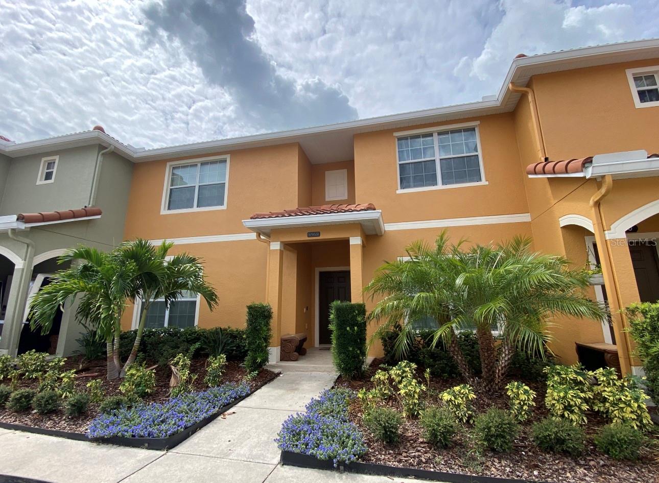 Coming up September 1st. Make this your short term rental or live the Florida Resort Life style at the Paradise Palms Community. 24-7 Guard Gated community, community pool, playground, open parking. This fully furnished townhome, has ceramic flooring throughout on 1st floor, also there is a bedroom on 1st floor with a full bathroom. Full laundry on site. Come and make this Townhome your new home. Washer and Dryer are complementary appliances.