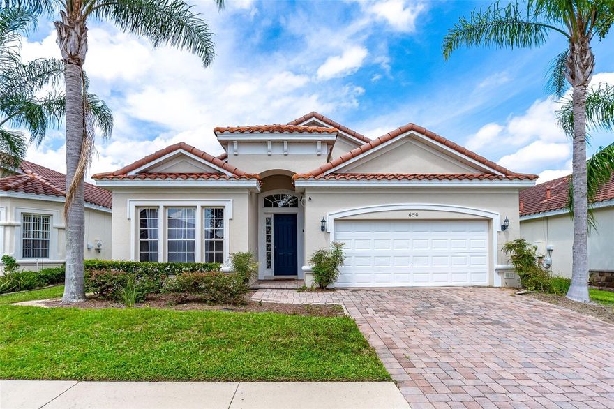 Welcome to this turnkey Mediterranean style dream home!  Fully furnished 5 bedrooms, 4 full baths POOL residence comes with active bookings and  is ready for great income right after closing. 


Nested within a popular gated community in a thriving area close to Disney  this property boasts an inviting open floor plan with soaring ceilings, an expansive kitchen and split bedrooms . 
The spacious master bedroom offers direct pool access, complemented by a master bath with dual sinks, a garden tub, a separate shower, and a generous walk-in closet. Additionally, one of the bedrooms boasts an ensuite bathroom and pool access, while a third bedroom also features its private ensuite bathroom. Two more bedrooms share a fourth full bathroom.
Transformed into an entertaining game room, the garage adds a fun dimension to this home's appeal, whether for your enjoyment or for your renters. Perfect for hosting, the large living room and kitchen flow seamlessly to the well equipped outdoor space. Outdoors, a delightful pool with a spa and a shaded area beckon, offering ample room for gatherings.
The exterior of the home and pool deck were  painted 08/2023, water heater replaced 08/2023. Meanwhile, the community itself provides an array of amenities, including a clubhouse with a fitness center, volleyball  court,  tennis court, and outdoor play area. Located just minutes from Disney in the 'Four Corners' area, and with easy access to Highway 192 and US 27, this property is close to numerous dining, shopping, and grocery options.
HOA services include lawn care and sprinkler maintenance making this an even more attractive investment. 

Whether you're eyeing it for Airbnb, short-term or long-term rentals, a second home, or your primary residence, this property checks all the boxes . Call for your tour today!