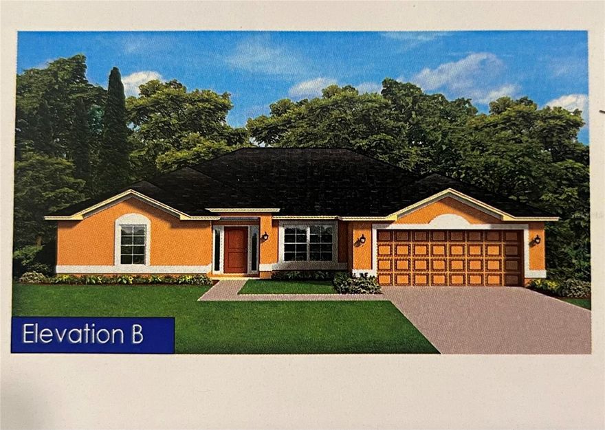 Under Construction. NEW BLOCK CONSTRUCTION HOME IN A COMMUNITY WITH NO HOA AND CLOSE TO SHOPPING, DINING AND ENTERTAINMENT. This 4 bedroom, 3 bath home with a 2-car garage on a .22-acre lot is within minutes of the Villages, grocery stores and the VA Clinic. The kitchen is outfitted with stainless steel appliances along with upgraded cabinets and granite countertops that carry over into all the bathrooms. The master bedroom will have a tray ceiling and in the master bathroom, we have a garden tub along with a separate tiled shower. THIS HOME COMES WITH AN IN-WALL PEST CONTROL SYSTEM AND A 10 YEAR STRUCTURAL WARRANTY. Pics are for reference only and are from a completed 2117 in another location.