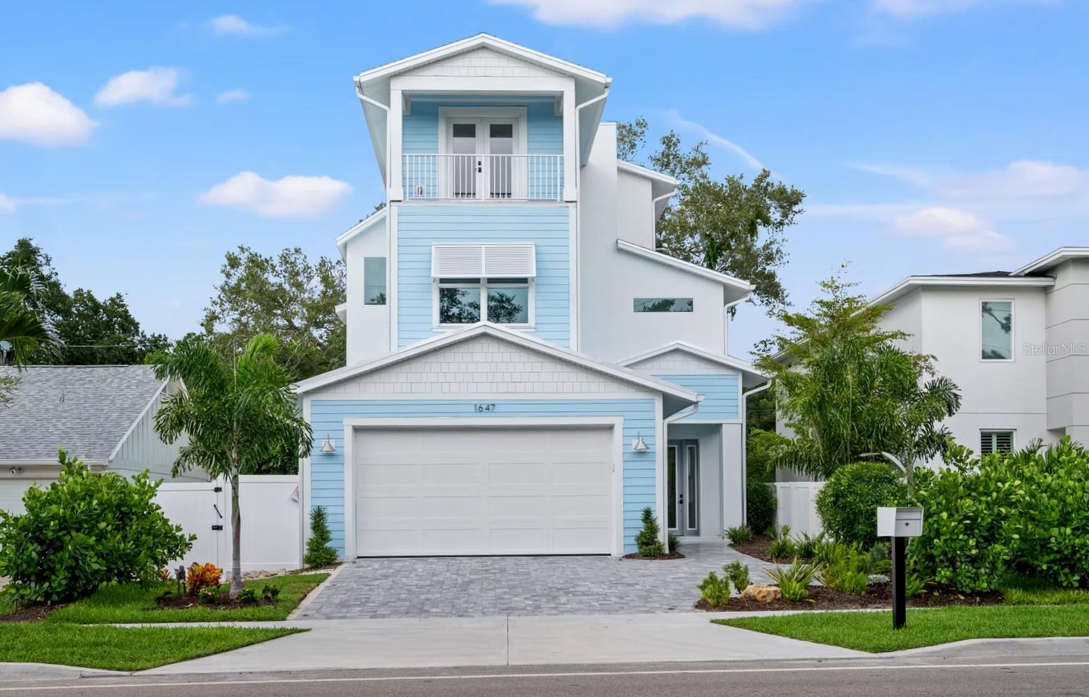 Welcome to this stunning 3-story home with elevator by M&J Pham Development, featuring 4 bedrooms, 2.5 bathrooms, and 3,023 square feet of living space. Two full baths, and another bedroom can be added by the builder, to total to: 5 bedrooms and 4 full bathrooms.
From the moment you enter, you'll be captivated by the open floor plan, pool view, and fantastic design. This dazzling property, boasts an open floor plan that features high ceilings, natural light, and high-quality finishes throughout. The home features a modern and elegant kitchen with top-of-the-line Cafe' appliances, quartz countertops, and custom cabinetry. The primary bedroom located on the upper level can be accessed by elevator is a true sanctuary, offering a plush and peaceful retreat. It boasts vaulted ceilings, en-suite bathroom that includes a soaking tub and a separate shower that's great for unwinding after a long day. The room also features a generously sized walk-in closet with abundant space for storage and organization as well as a private terrace. On the second floor you will find three vast bedrooms, with plenty of closet space for added convenience and comfort. One of the most notable features of the second floor is the sizable sundeck and balcony, which are attached to both bedrooms. The laundry room is conveniently located on the second floor as well. The spacious bonus room offers endless possibilities, from an office, den, playroom, media center or a home gym. This home has two patios with an outdoor area with a large pool and hot tub that seamlessly blend the indoor and outdoor living with meticulously planned landscaping. Situated between Siesta Key and Downtown Sarasota, you will have easy access to some of the best beaches, restaurants, and shopping in the area. Whether you are looking for a day at the beach, a night out on the town, or a quiet evening at home, this home has everything you need.